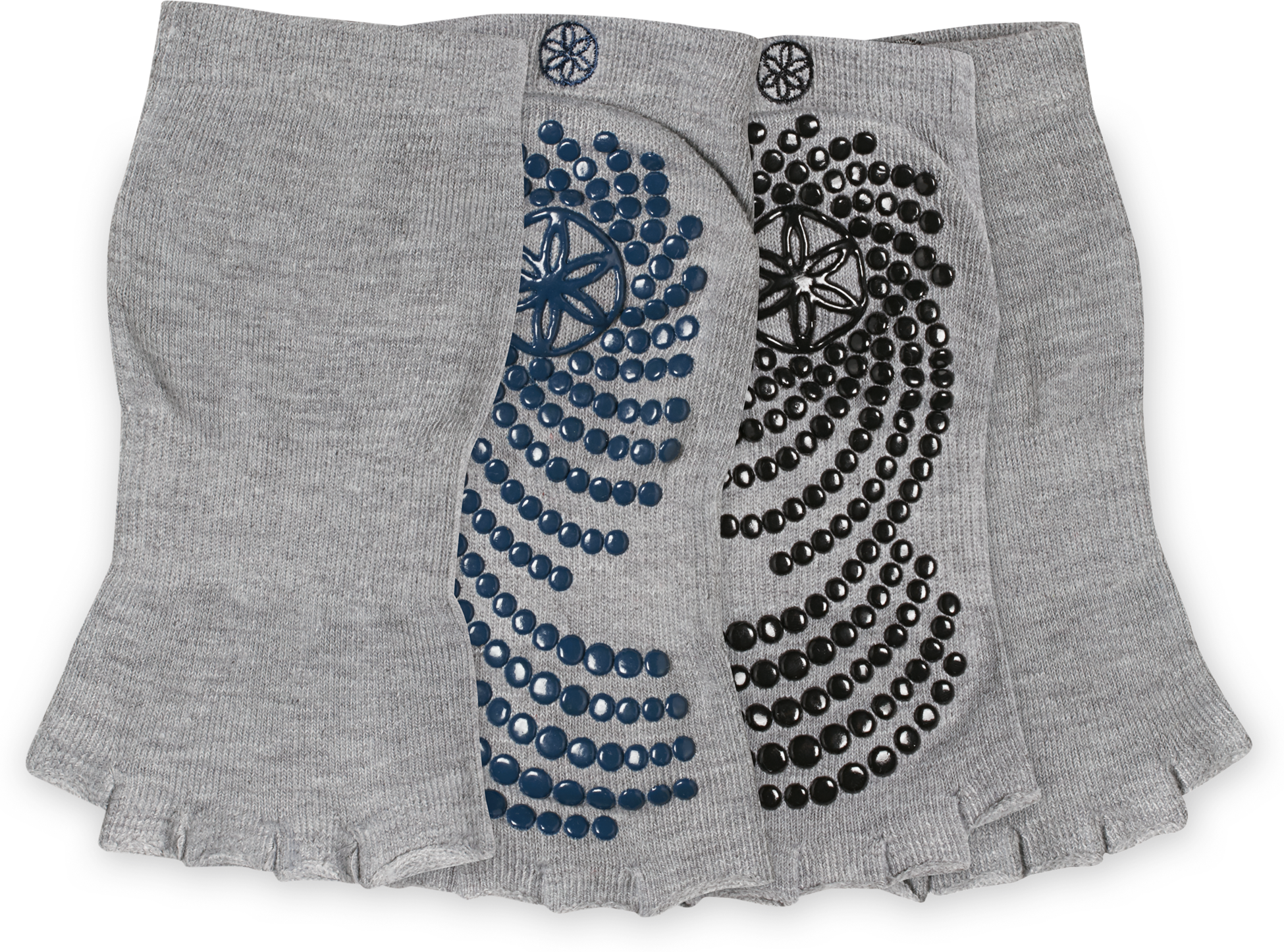 GAIAM, Toeless Grippy Socks Indigo/black 2pk