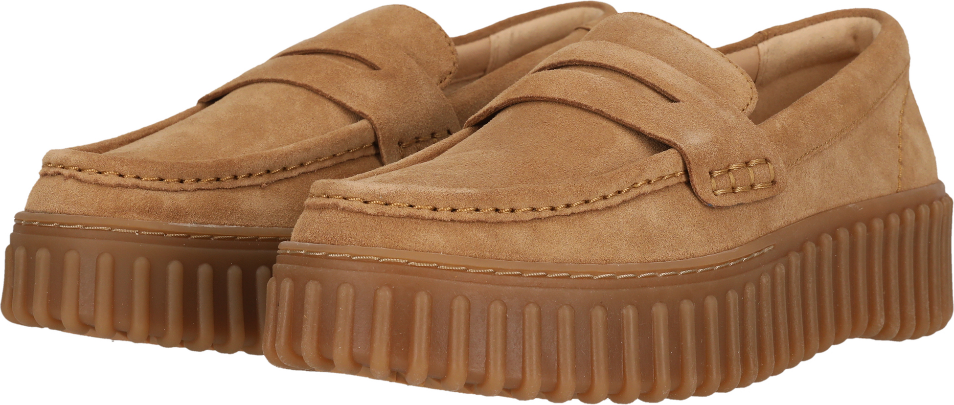 CLARKS, Torhill Penny Ljusbrun Mocka