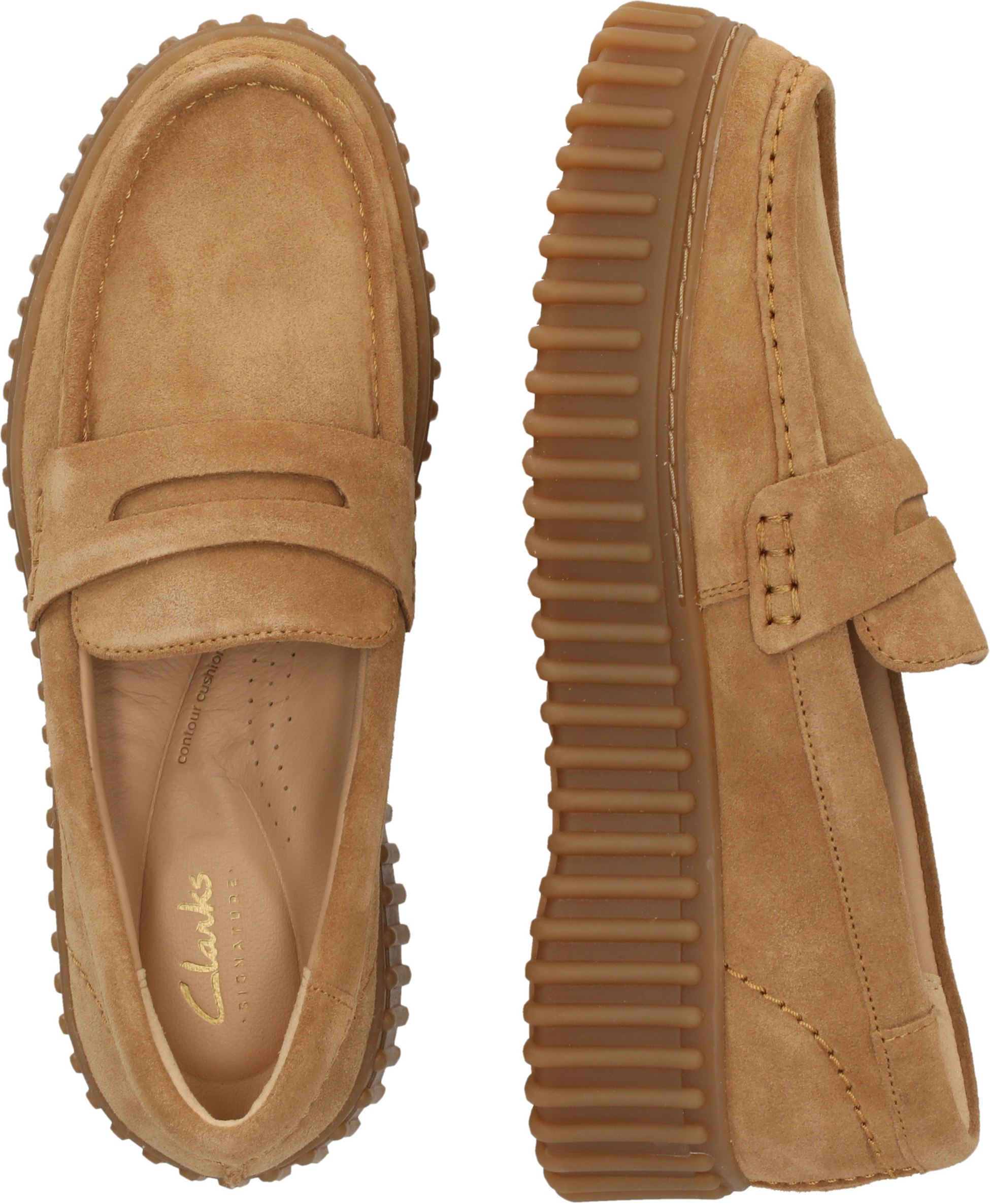 CLARKS, Torhill Penny Ljusbrun Mocka