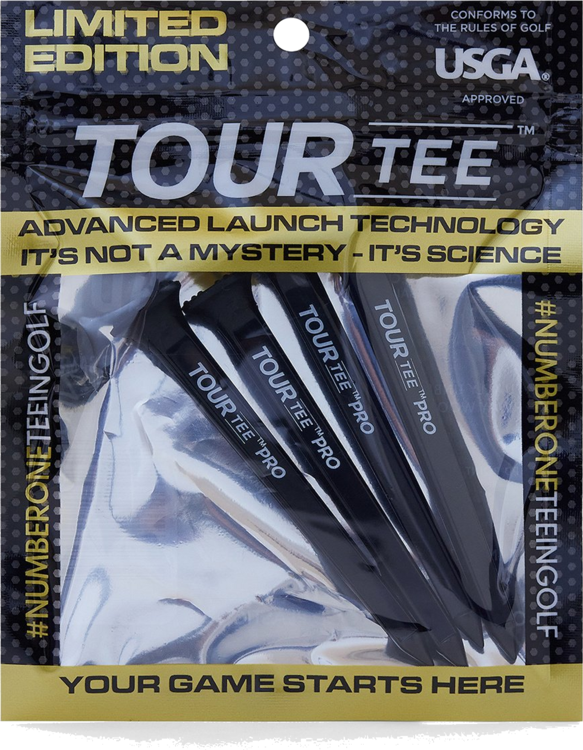 TOURTEE, Tour Tee Pro Black