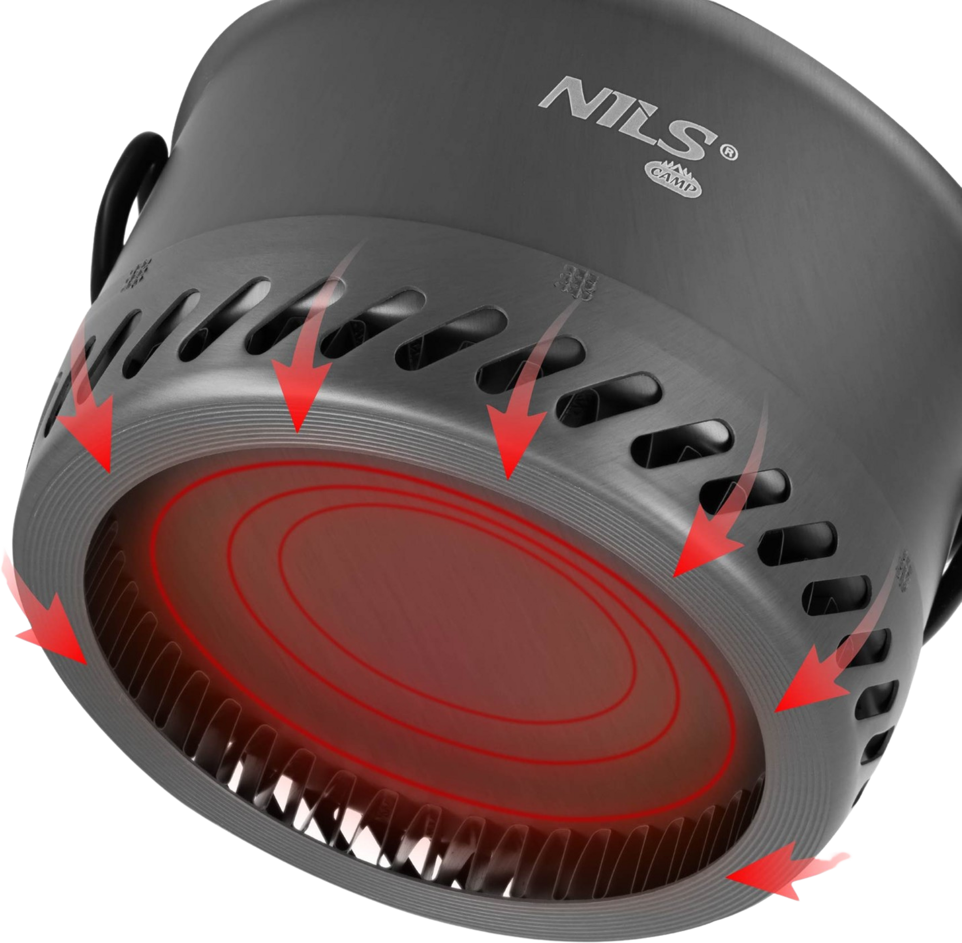 NORTHIX, Touring Pot With Lid, Aluminum Heat Sink, 1000ml