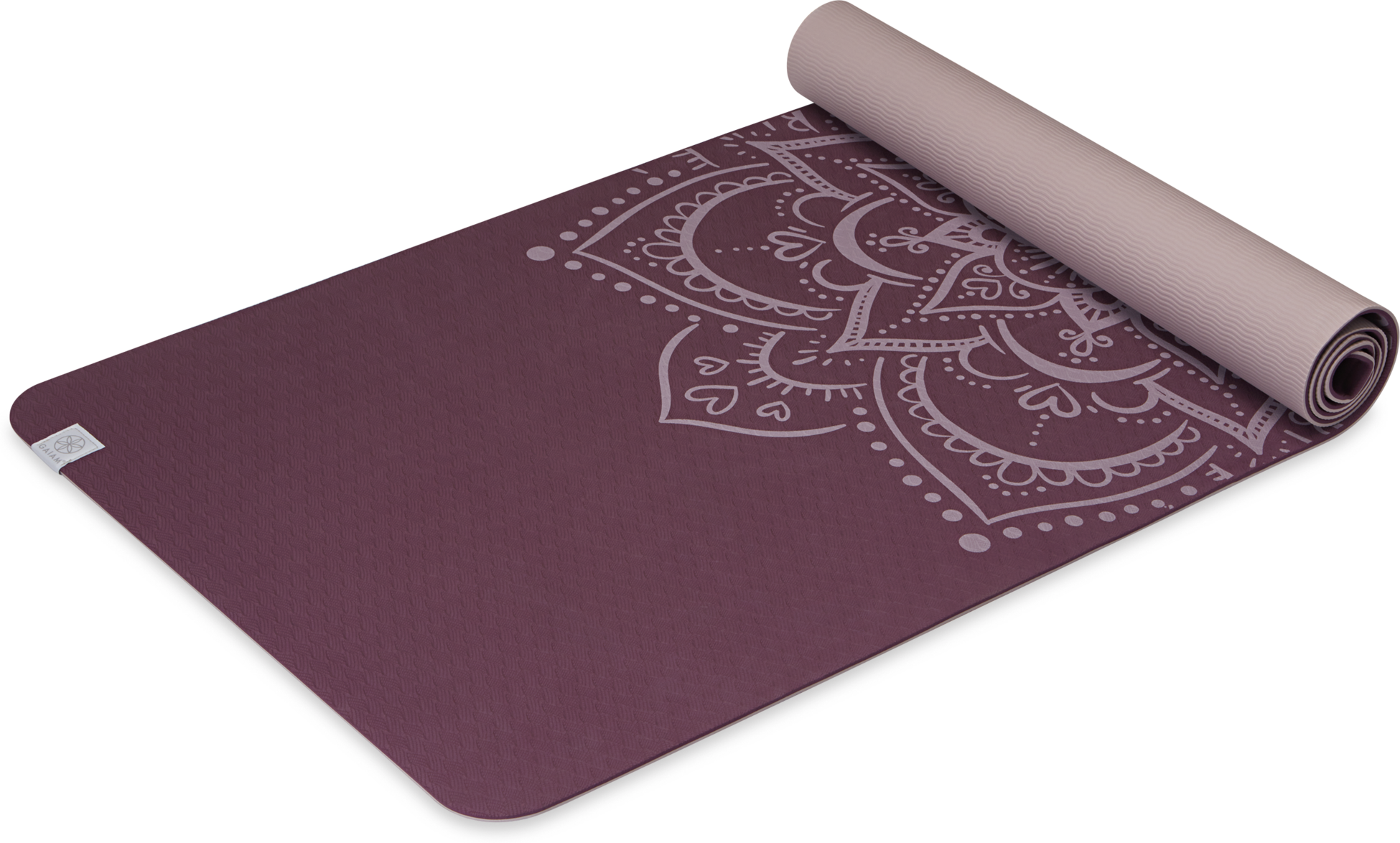 GAIAM, Tpe Yoga Mat Blush 6mm