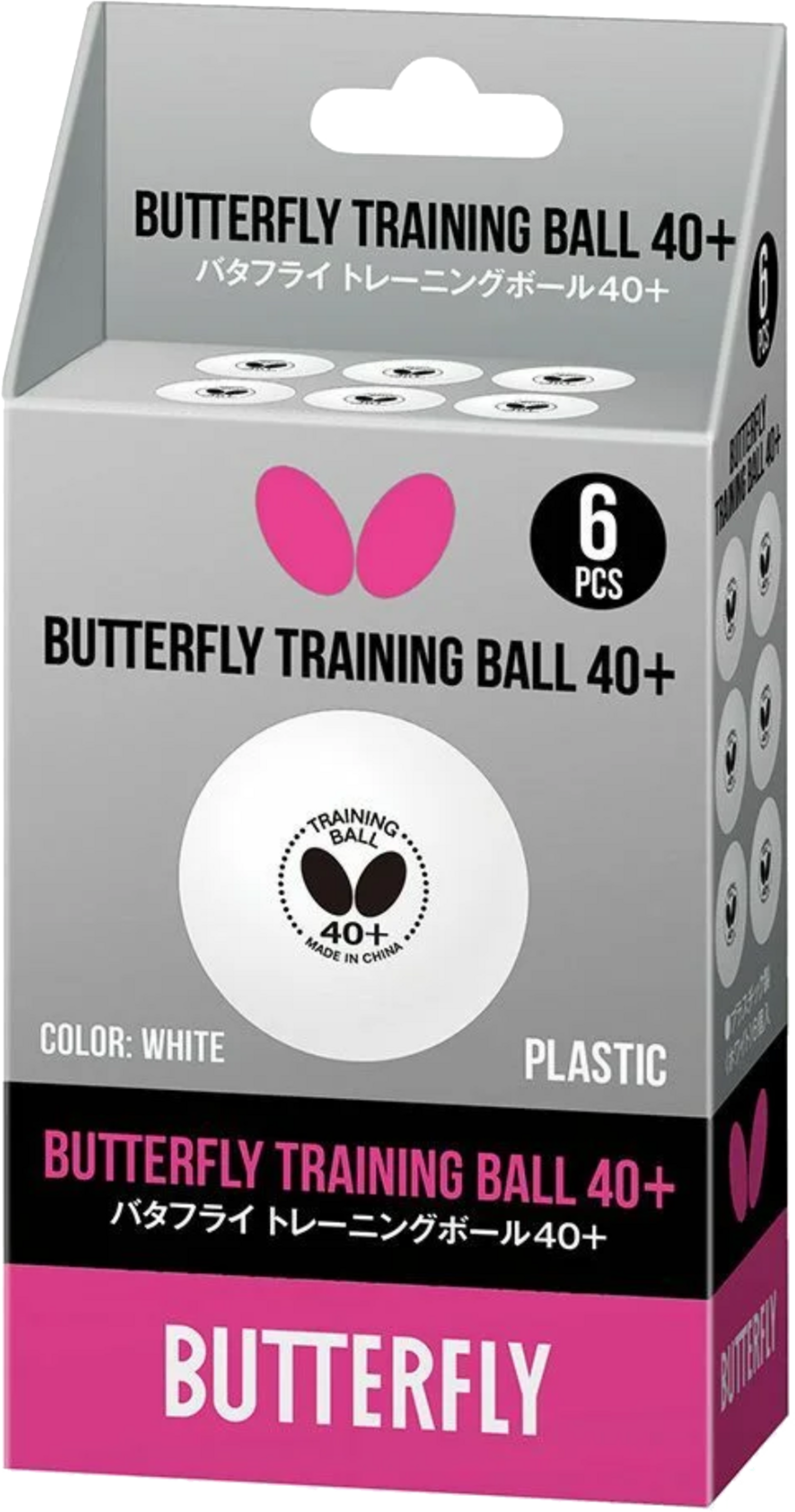 BUTTERFLY, Träningsboll 40+ 6-pack