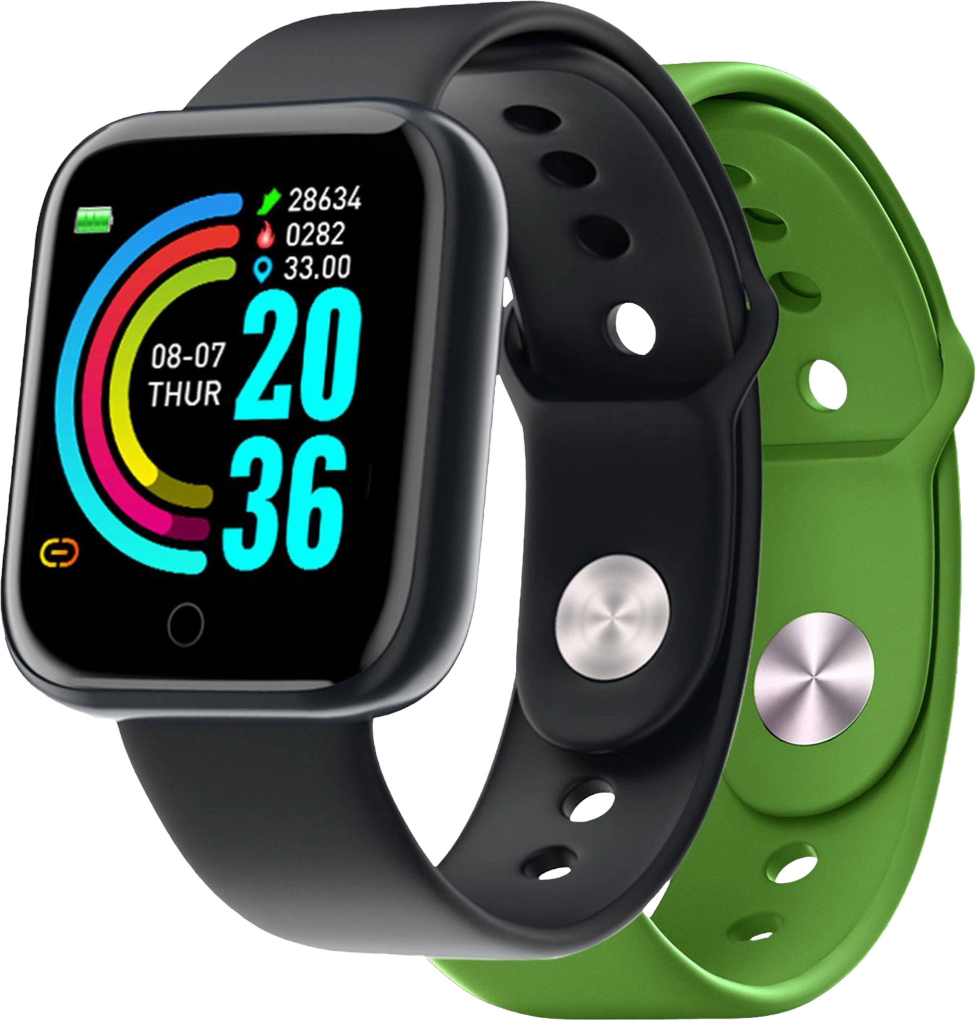 CELLY, Trainerbeat Smartwatch Med Två Armband