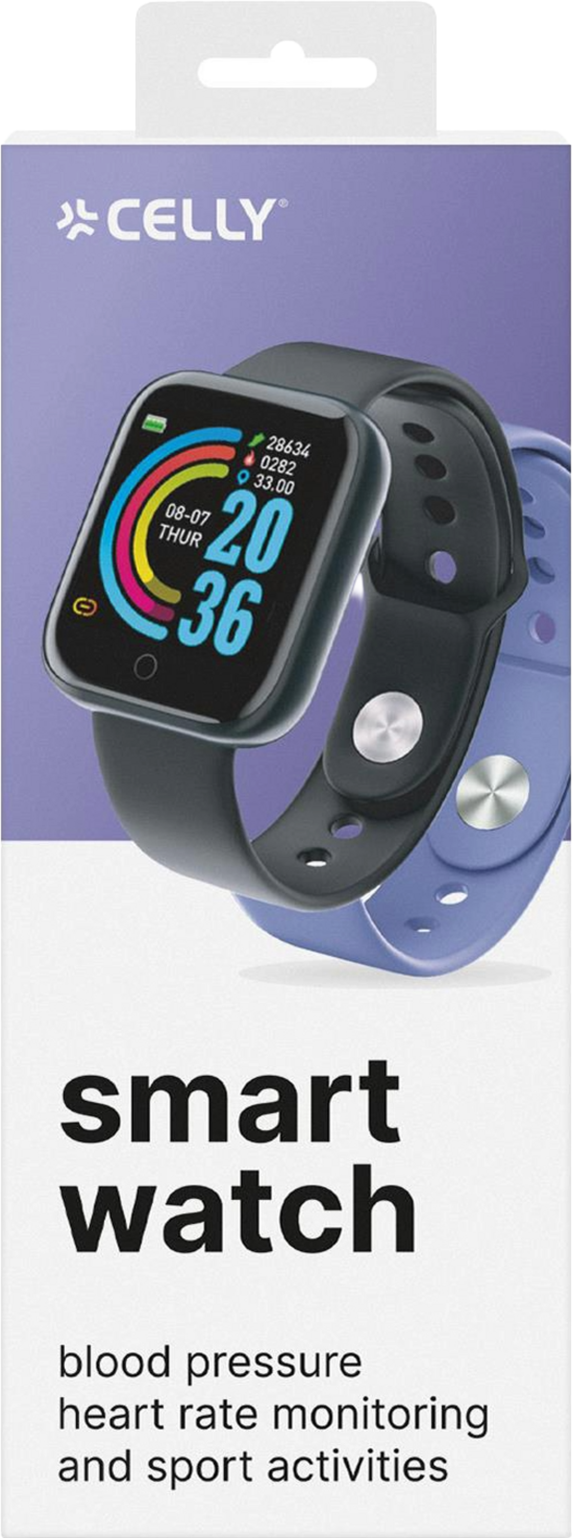 CELLY, Trainerbeat Smartwatch Med Två Armband