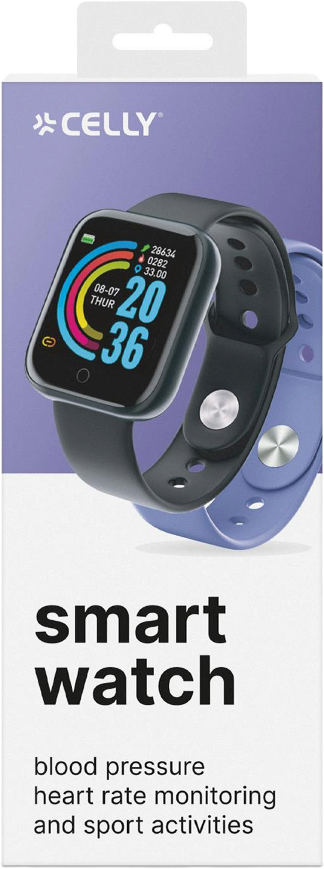 CELLY, Trainerbeat Smartwatch Med Två Armband