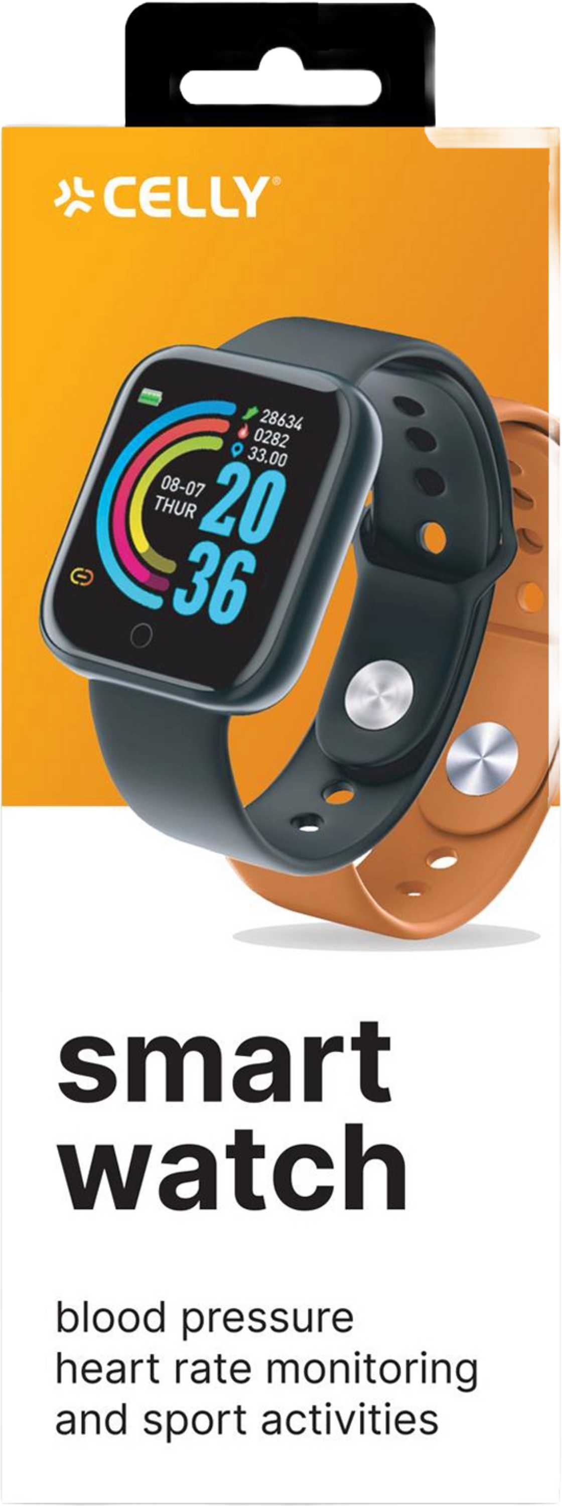 CELLY, Trainerbeat Smartwatch Med Två Armband