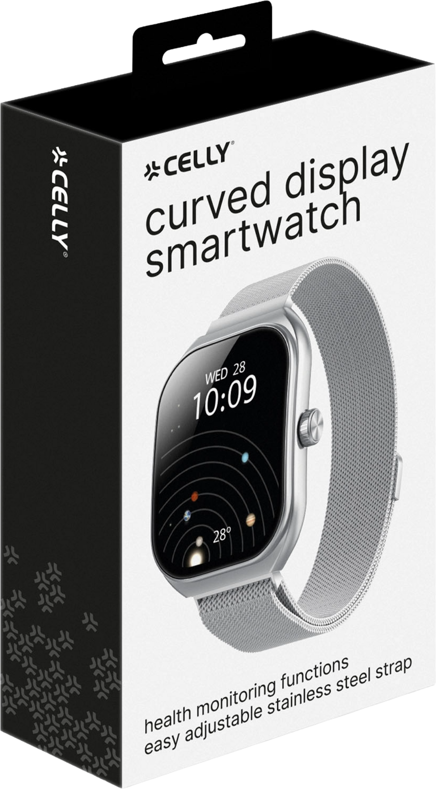 CELLY, Trainerwide Smartwatch Milanese Mesh