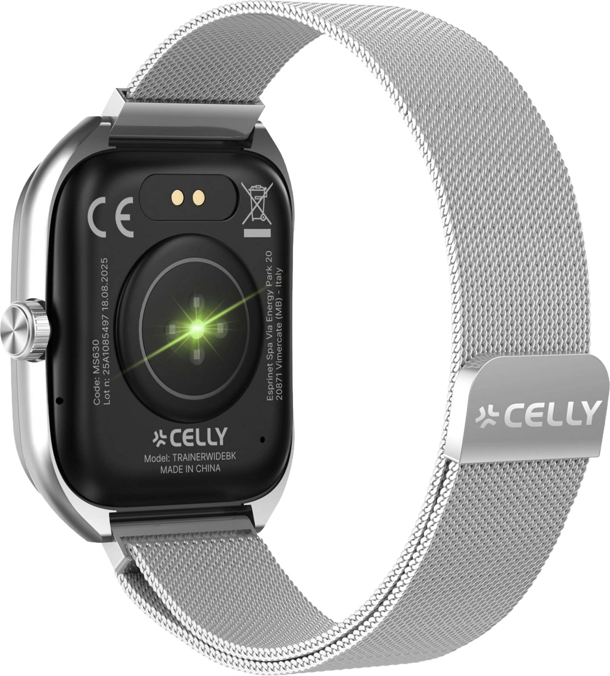 CELLY, Trainerwide Smartwatch Milanese Mesh
