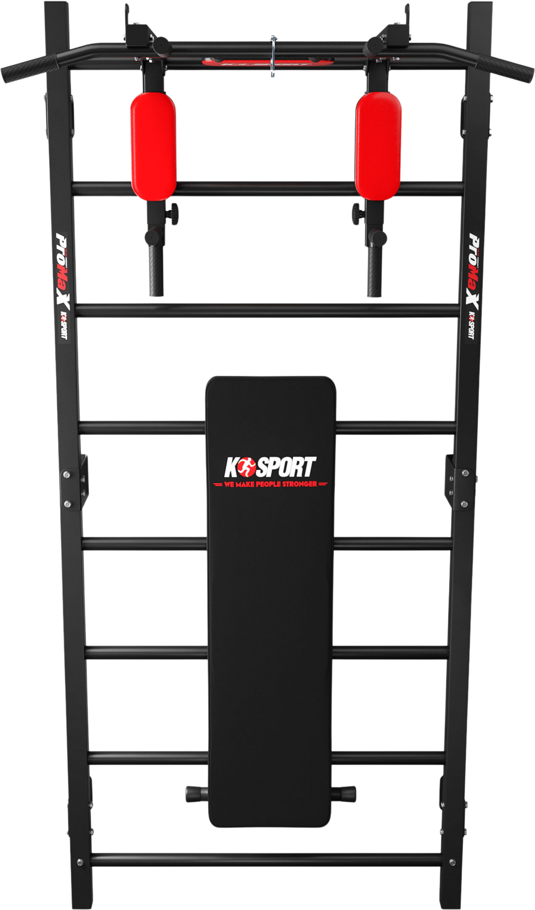 K-SPORT, Training Set: Ribbstol Med Dip-station + Pull-up-stång + Bänk