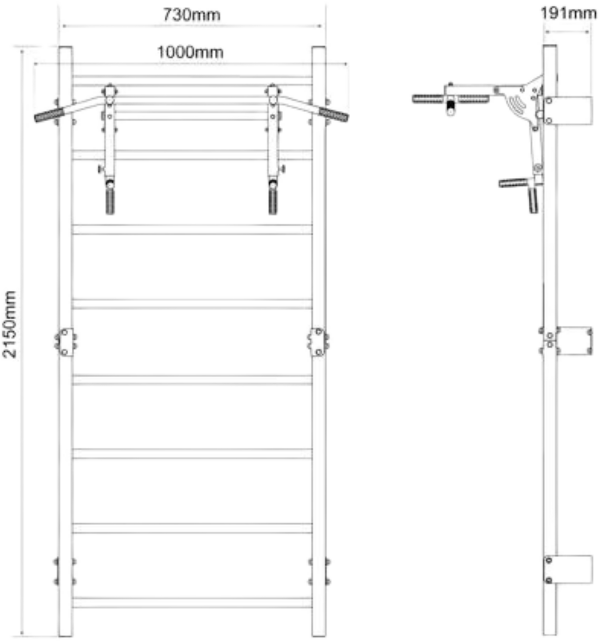 K-SPORT, Training Set - Ribbstol Med Dipstation/klätterstång