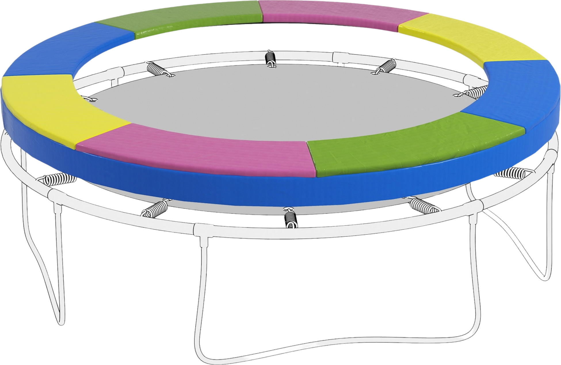NORTHIX, Trampoline Edge Cover &Oslash;305 Cm, Colorful, Weather-resistant  Uv-protection, Ideal For Garden Trampol