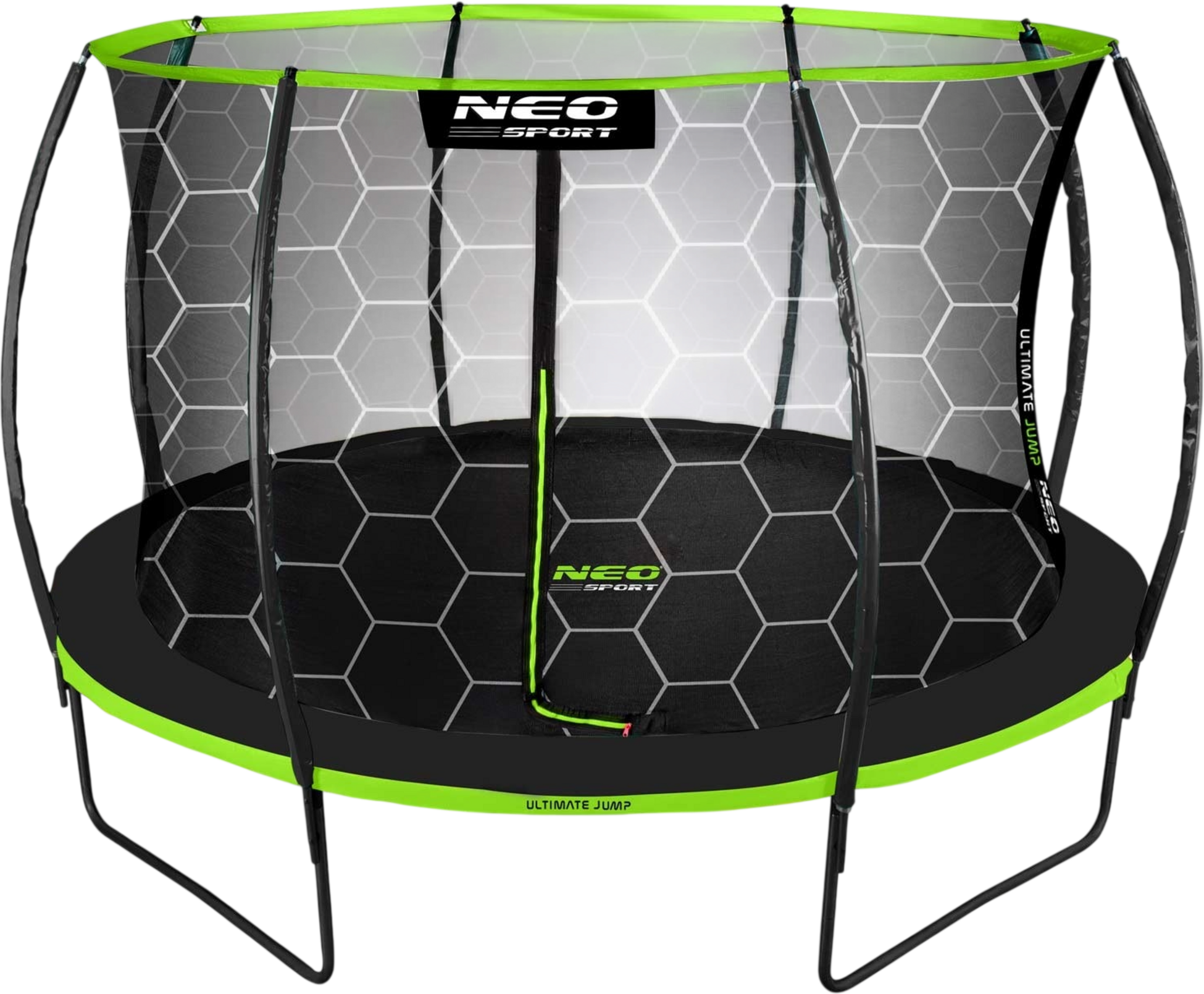 B2X, Trampoline For The Garden, 374 Cm With Inner Protective Net From Neo-sport