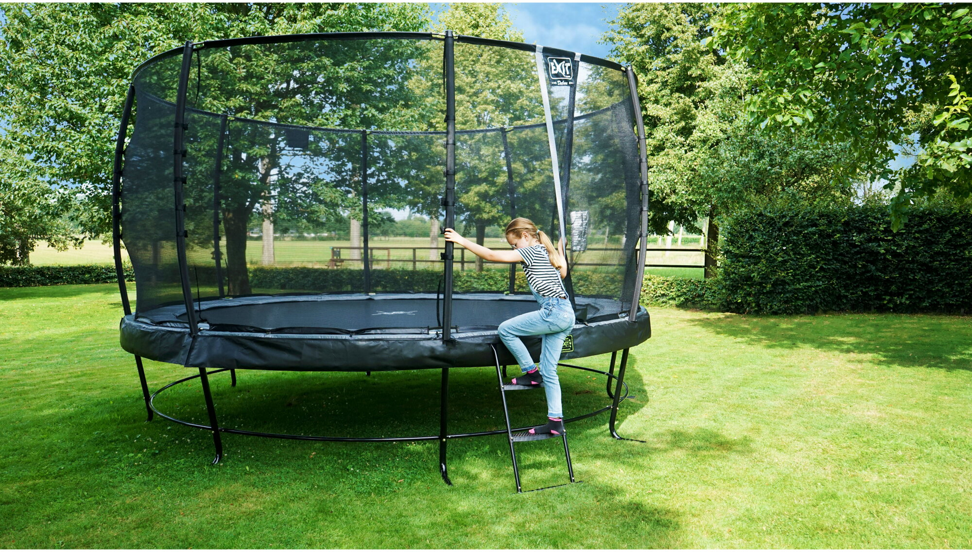 EXIT, Trampolinstege F&ouml;r En Ramh&ouml;jd P&aring; 65-80cm