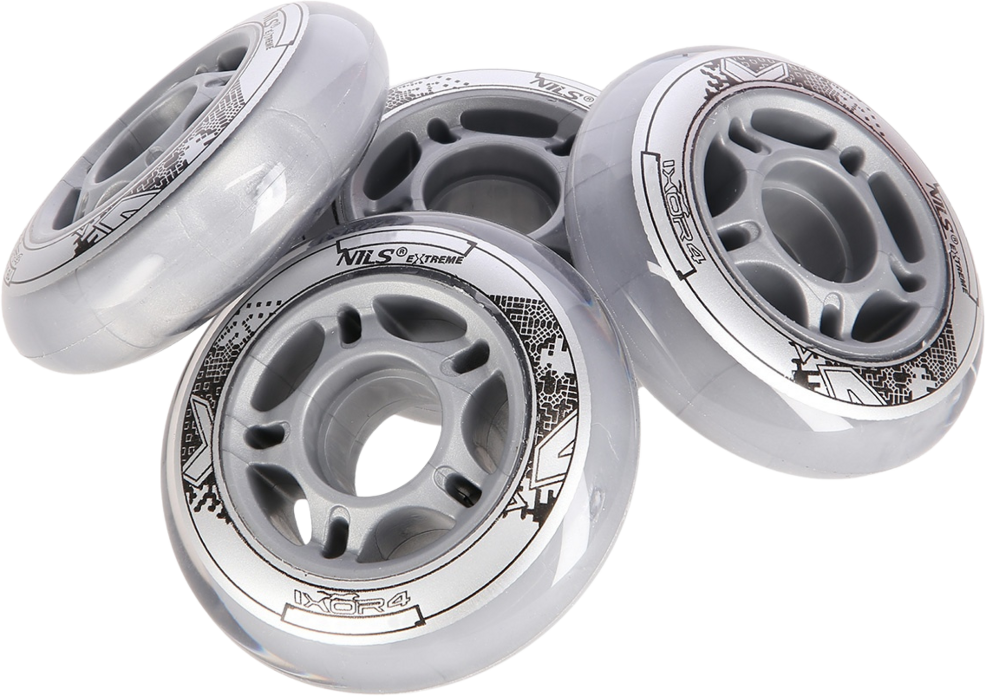 NORTHIX, Transparent Pu Skateboard Wheels, 70x24mm, 82a, Set Of 4