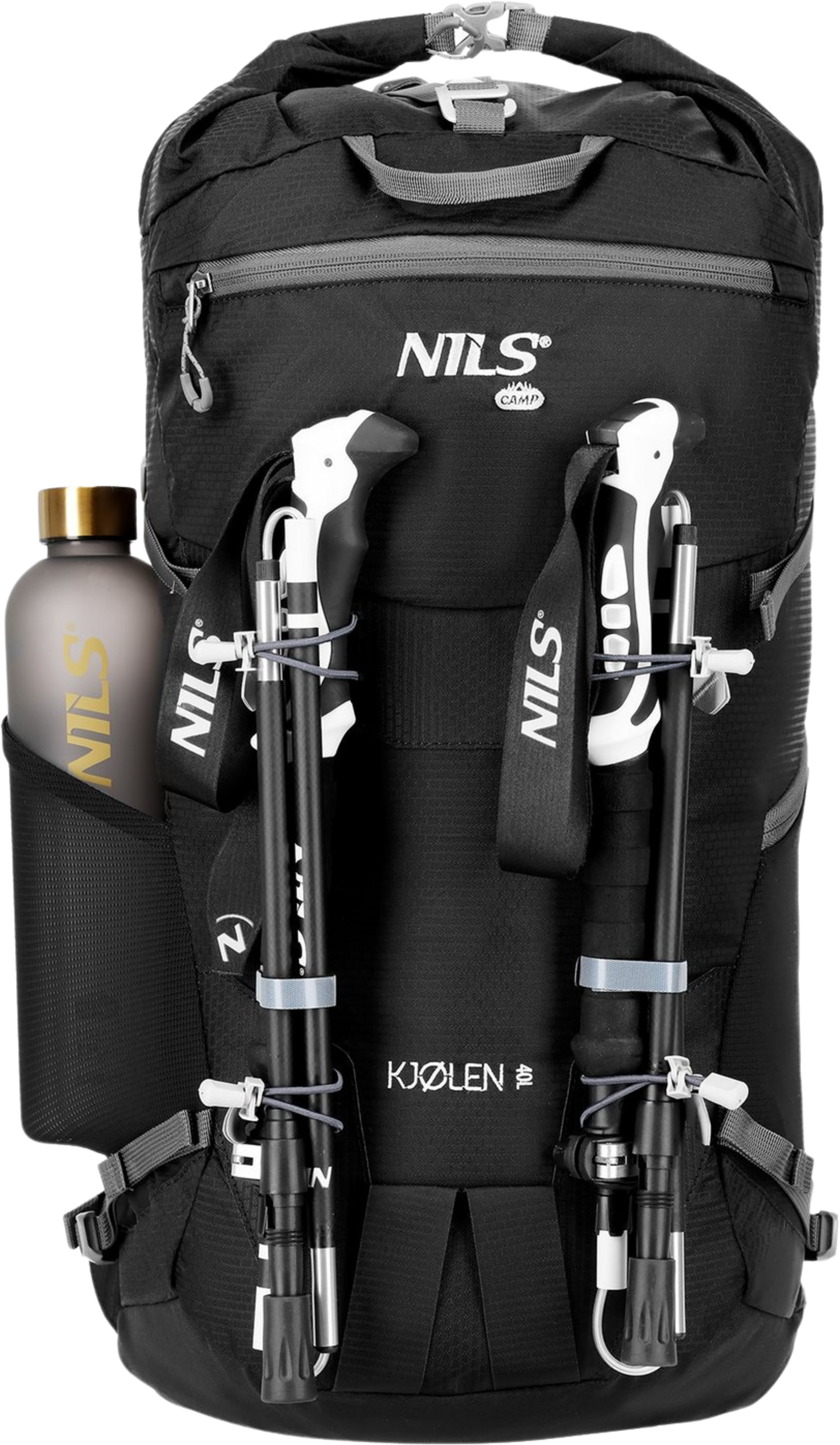 NORTHIX, Travel Pack, Black, 40l, Lightweight, Durable
