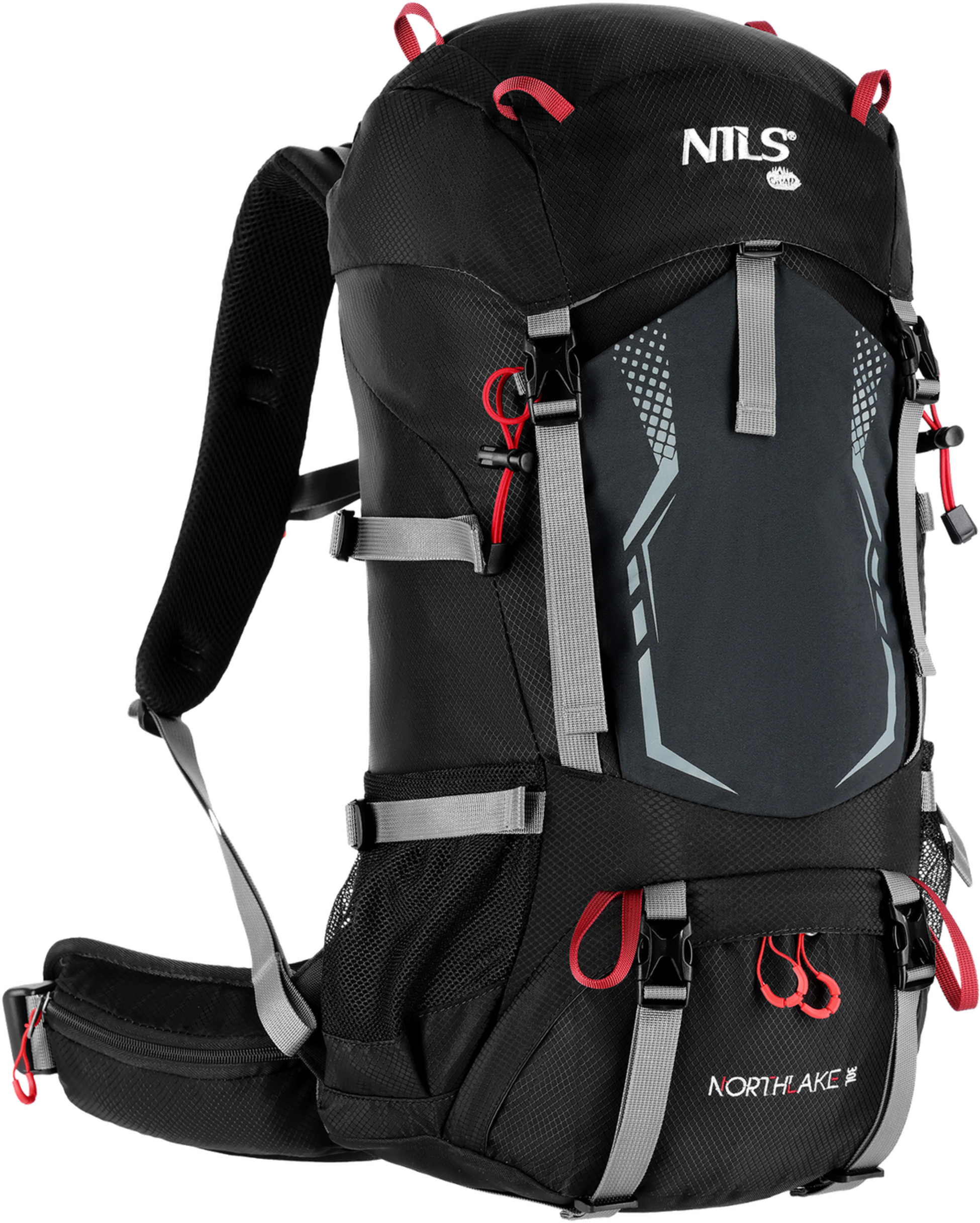 NORTHIX, Travel Pack Black 30l+10l &ndash; Expandable Backpack