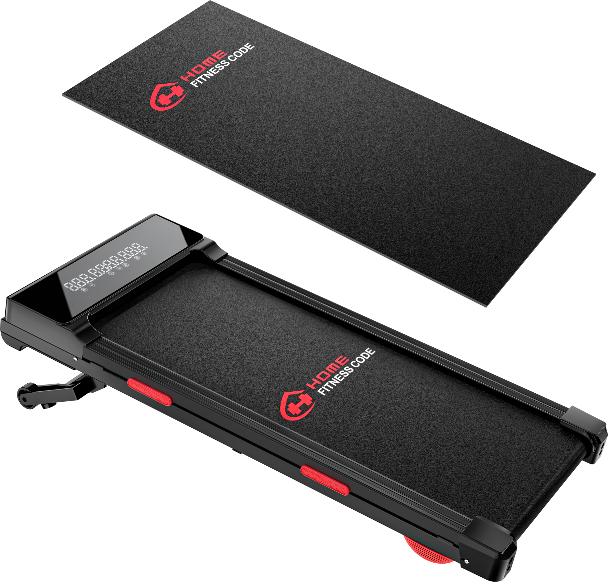 HOMEFITNESSCODE, Treadmill Y5 With Brushless Motor, 0%-15% Automatic Incline(with Mat)