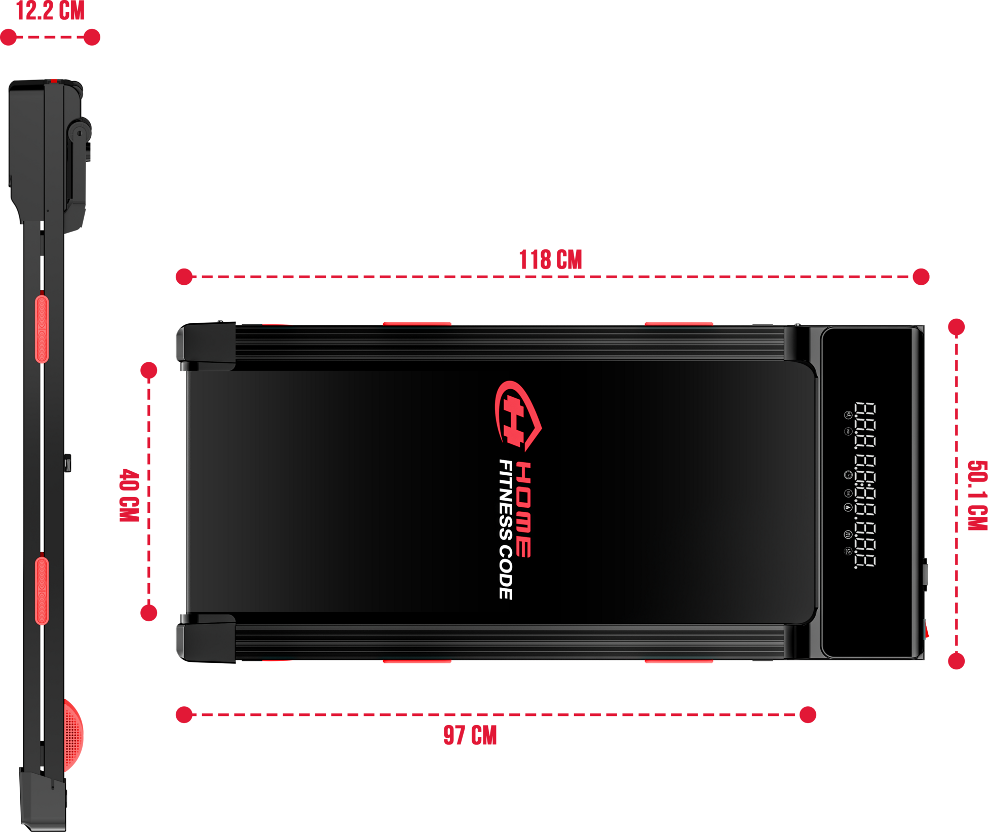 HOMEFITNESSCODE, Treadmill Y5 With Brushless Motor, 0%-15% Automatic Incline(with Mat)