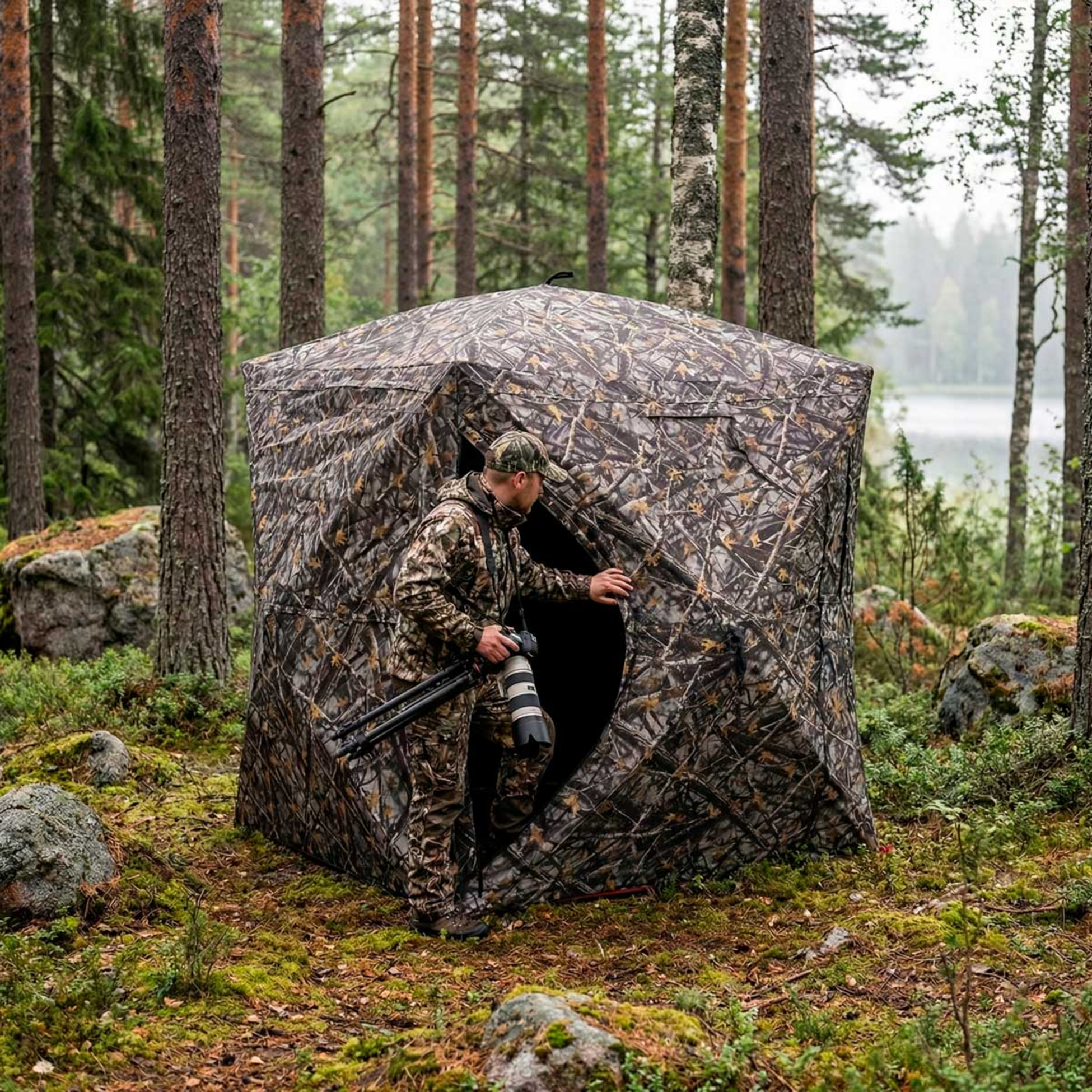 TREKKER, Trekker Hunting Blind Transparent 180x180x200cm