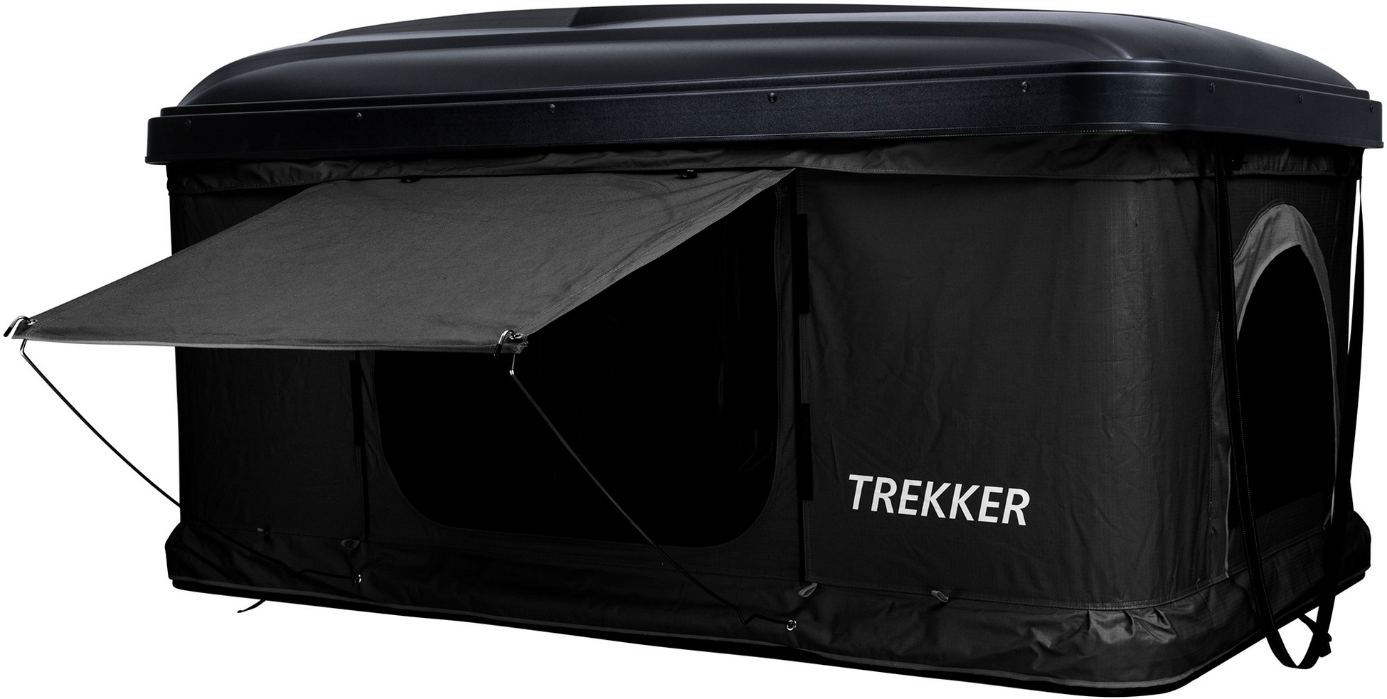 TREKKER, Trekker Rooftop Tent Hut M, Black