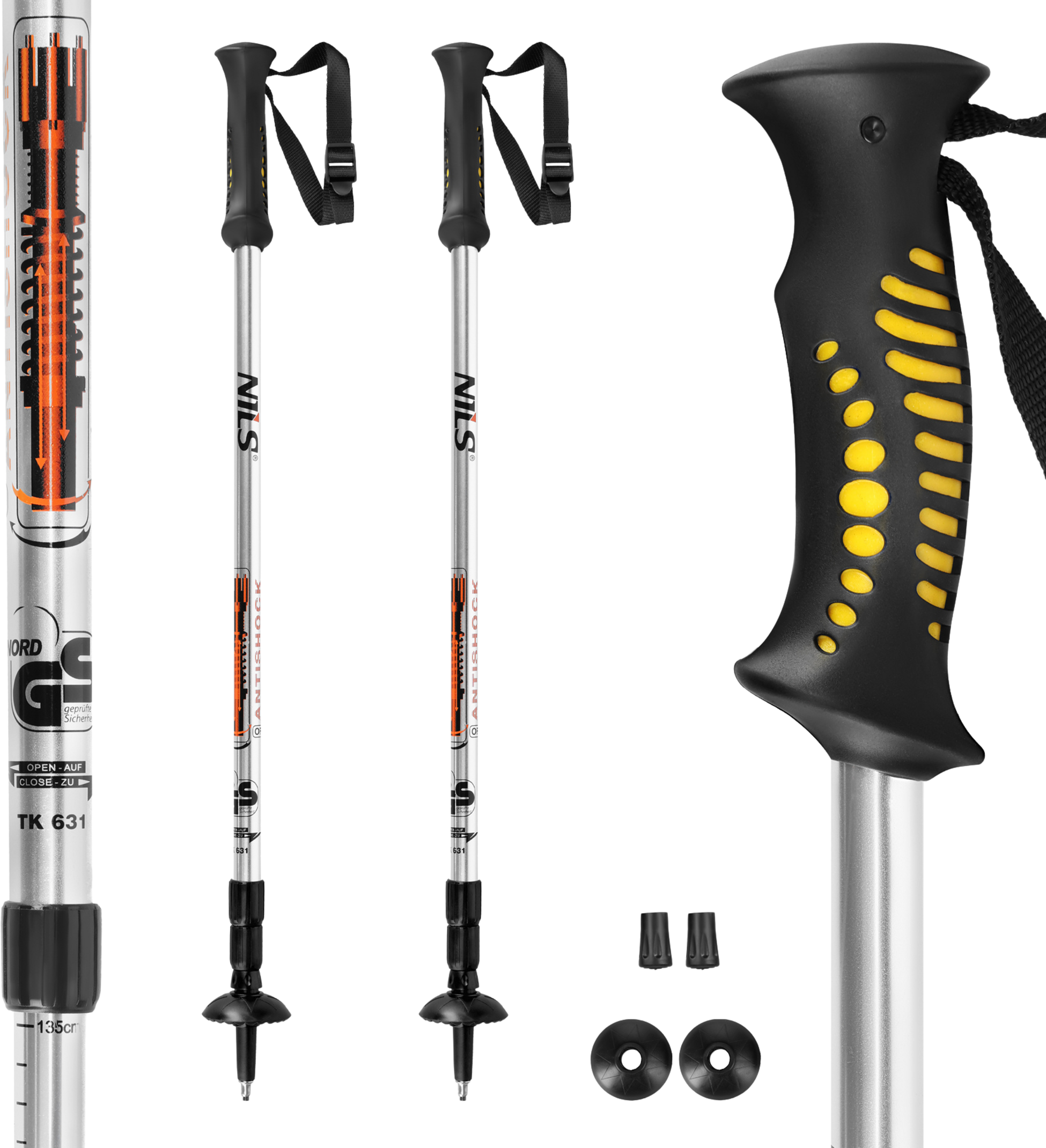 NORTHIX, Trekking Poles, Adjustable, Lightweight, Pair
