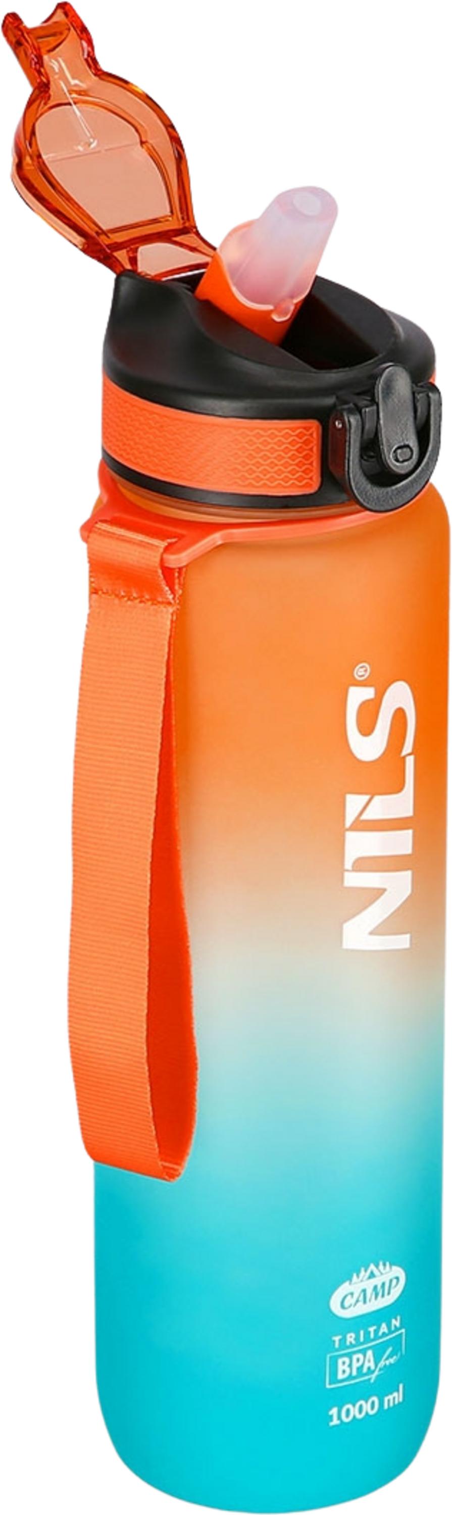 NORTHIX, Tritan Water Bottle, Orange-blue, Leak-proof, 1000 Ml