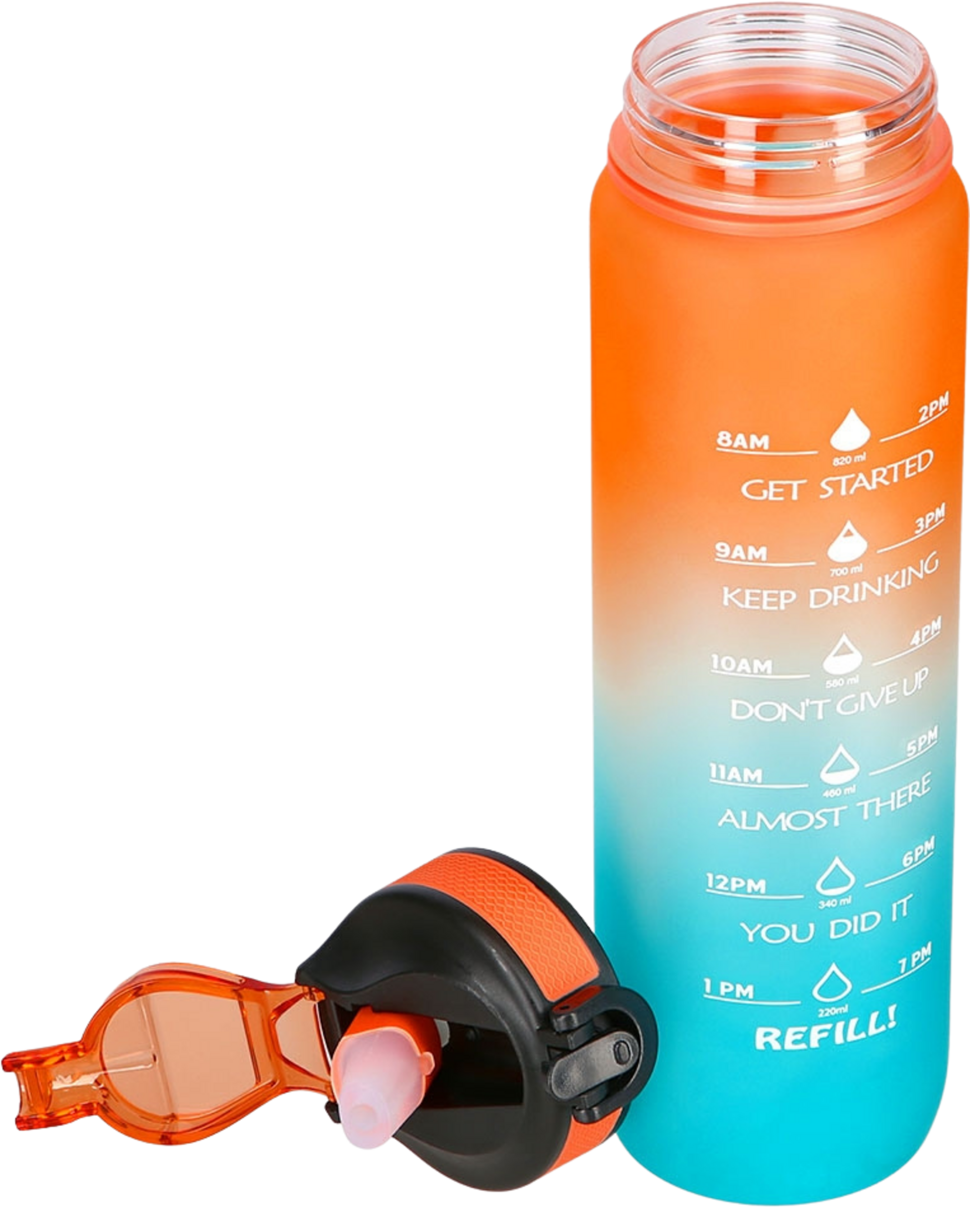 NORTHIX, Tritan Water Bottle, Orange-blue, Leak-proof, 1000 Ml