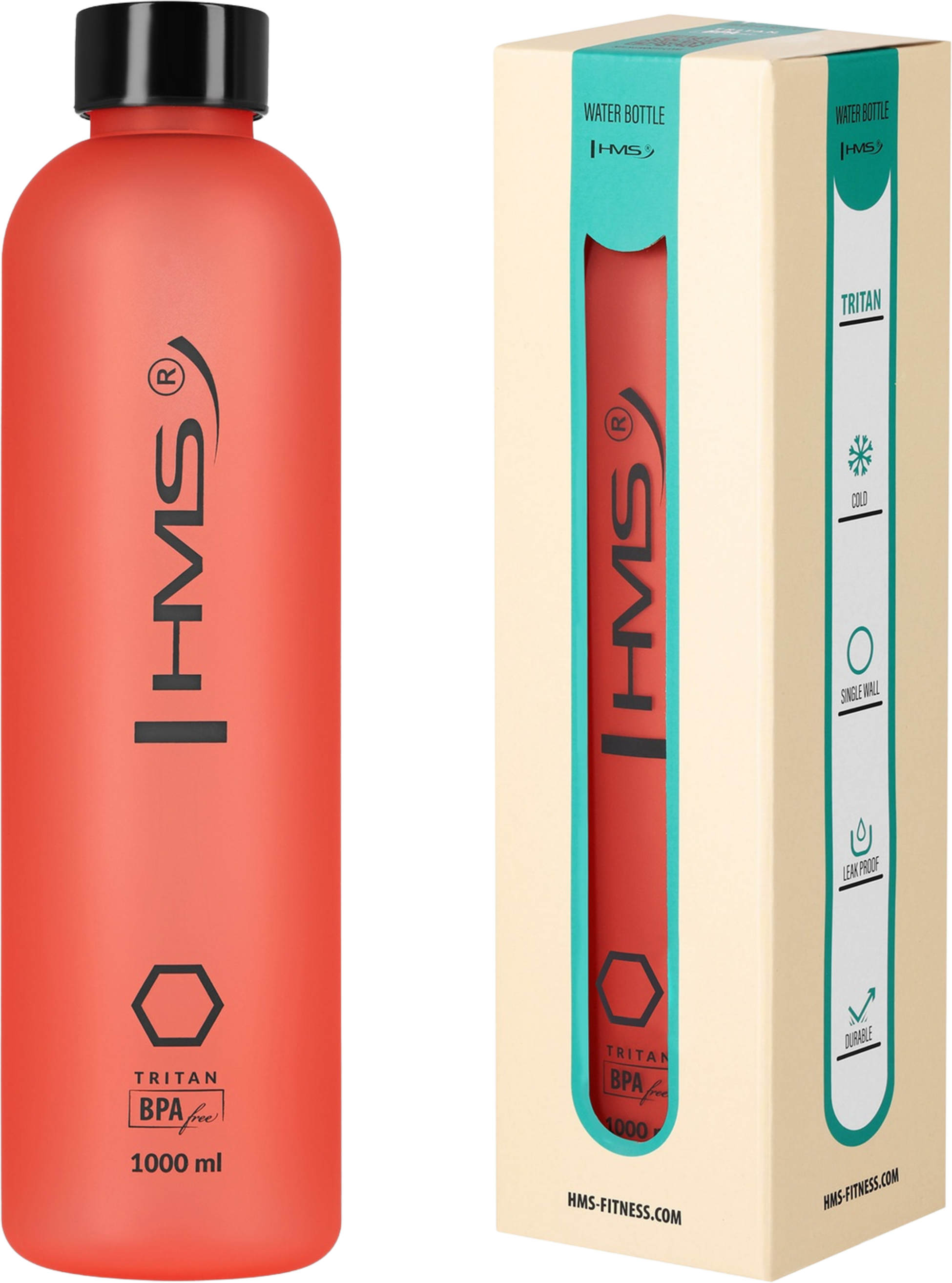 NORTHIX, Tritan Water Bottle, Red, 1000 Ml