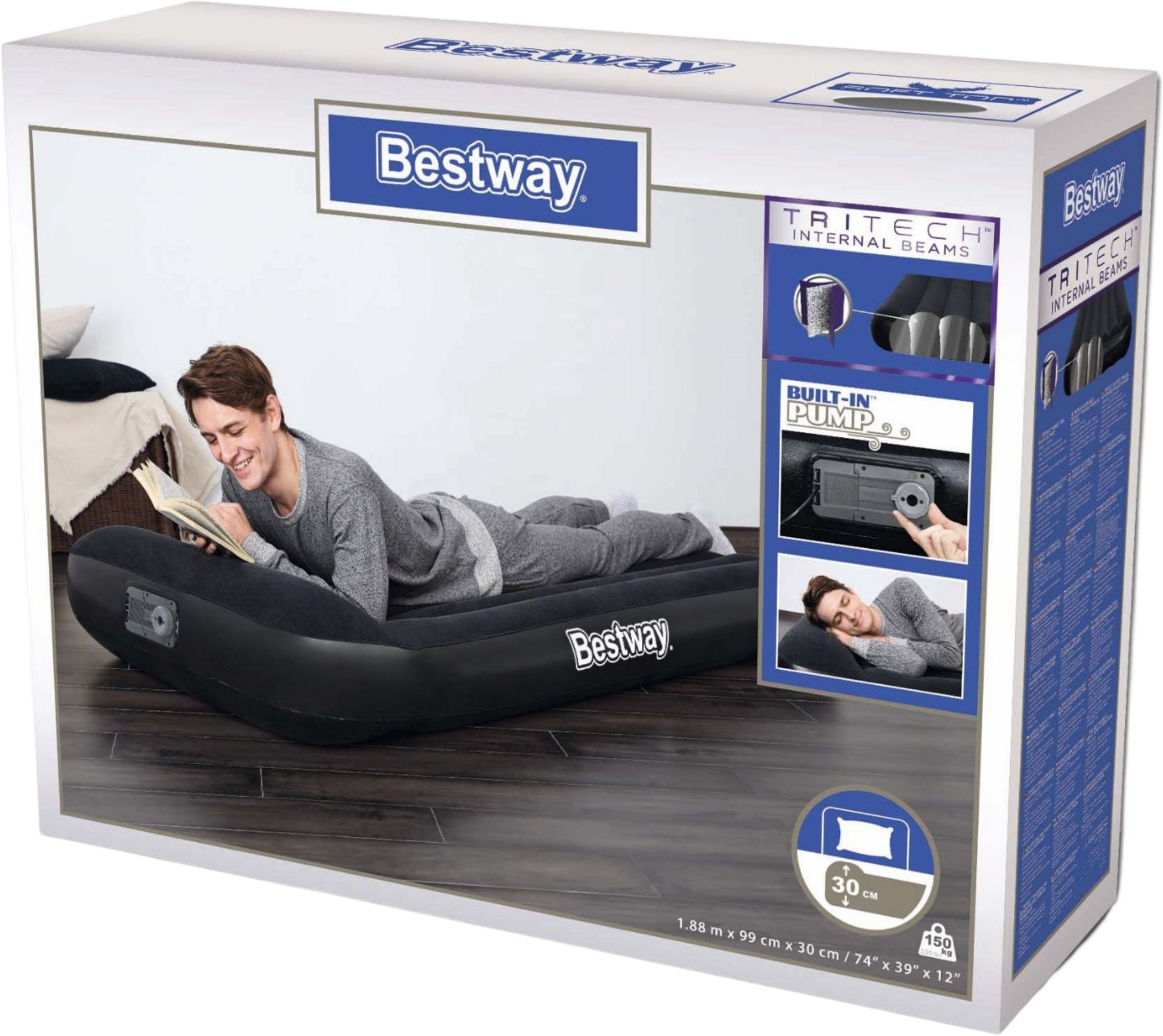 BESTWAY, Tritech Luftmadrass 1.88m X 99cm X 30cm