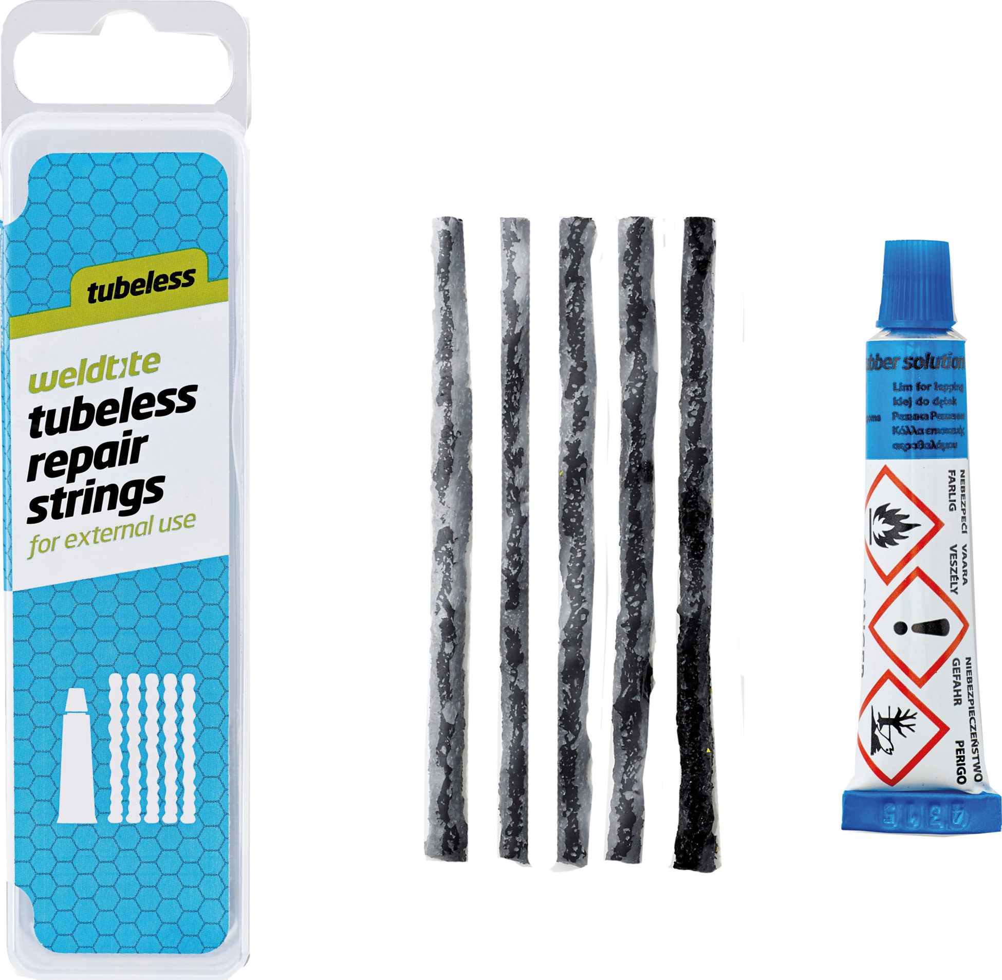 WELDTITE, Tubeless Repair Strings With Rubber Solu