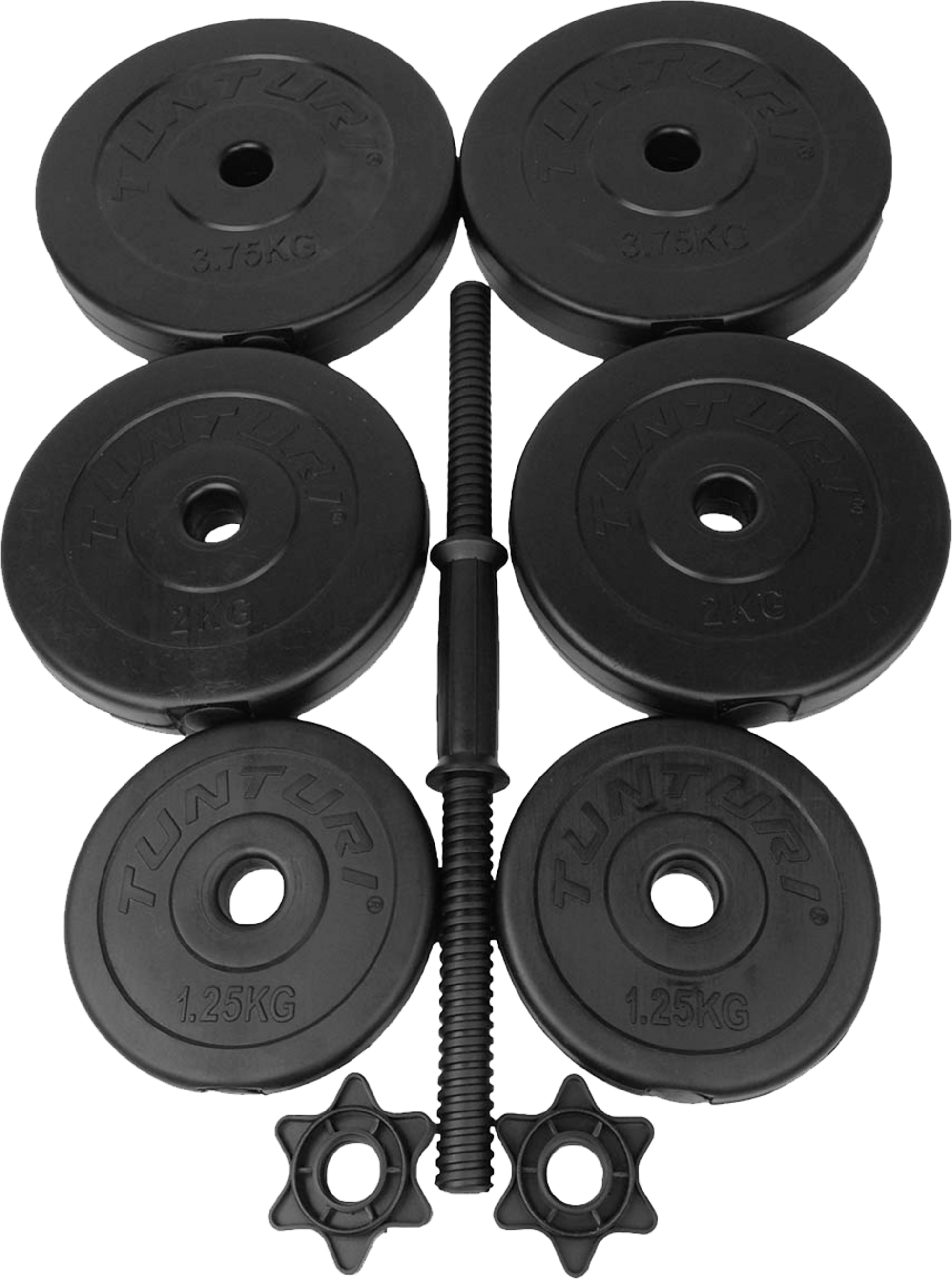 TUNTURI, Tunturi Hantelsats - 15 Kg/vinyl