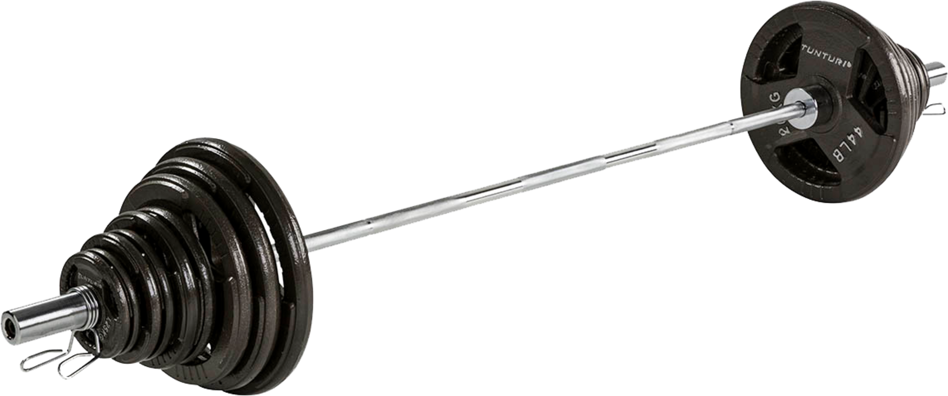 TUNTURI, Tunturi Skivstångsset Med Tri-grip Viktskivor 100 Kg.