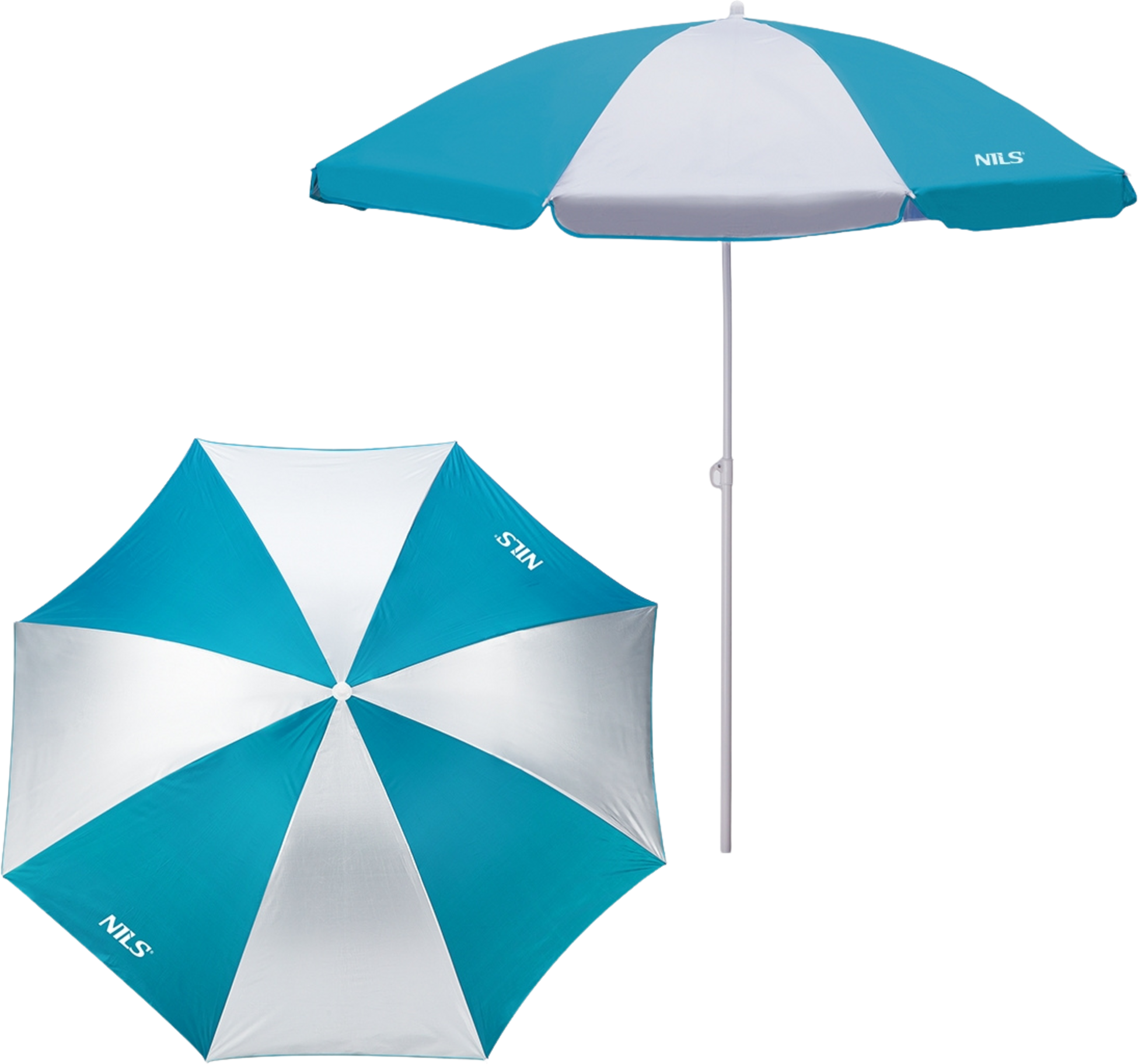 NORTHIX, Turquoise Beach Umbrella, 180 Cm, Uv Protection