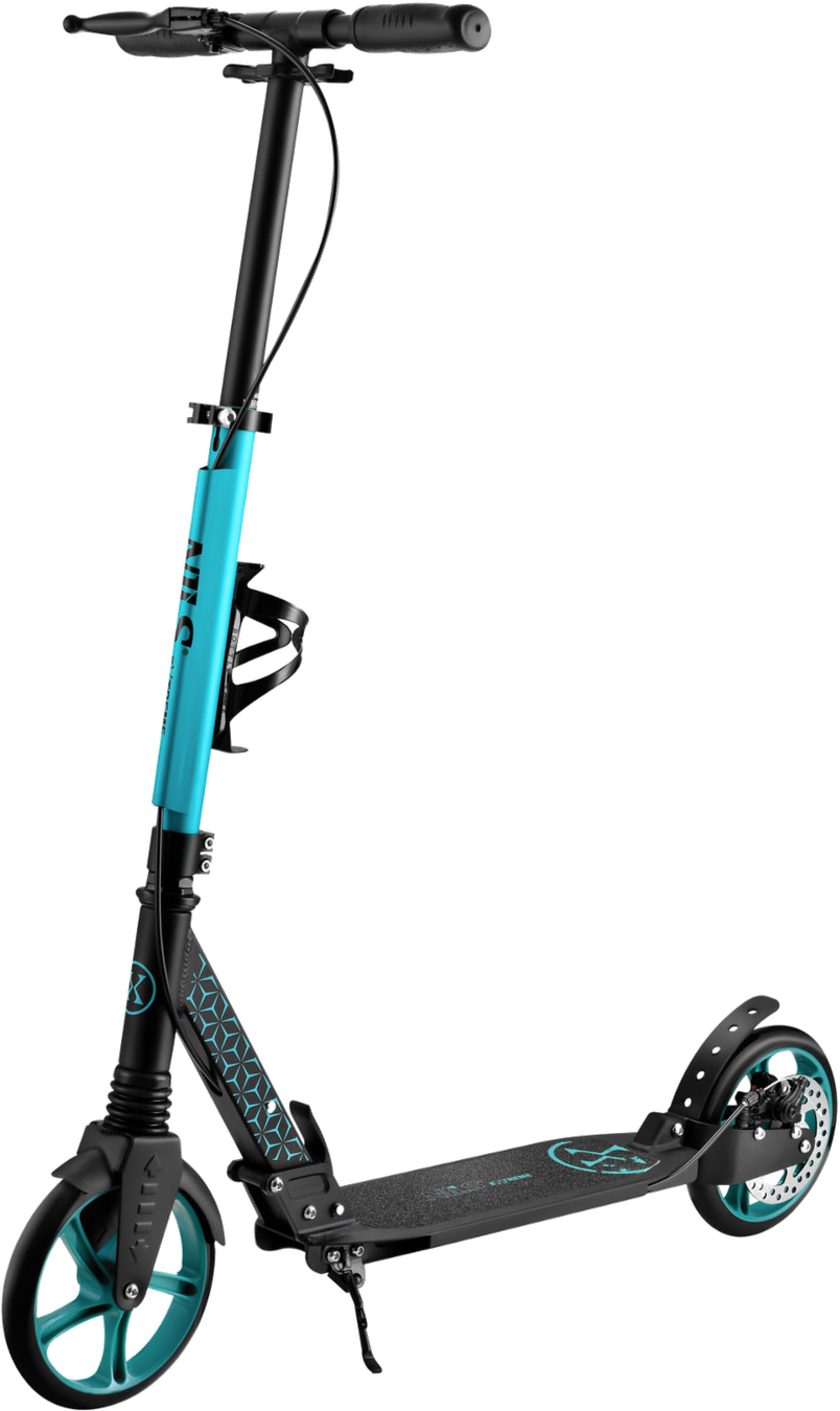 NORTHIX, Turquoise Kick Scooter, Adjustable Height, Foldable Design