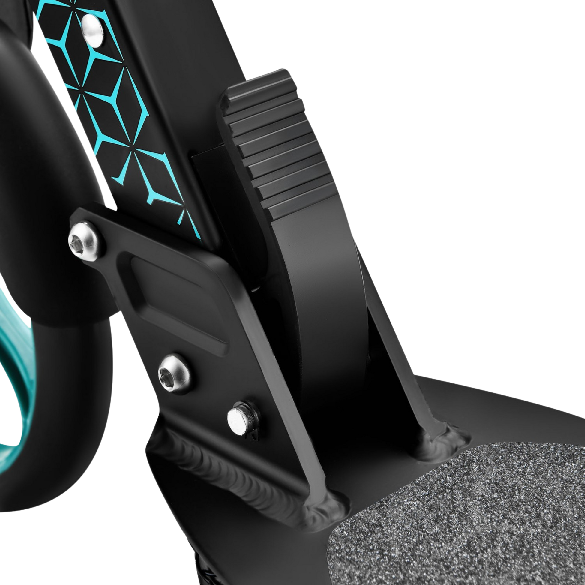 NORTHIX, Turquoise Kick Scooter, Adjustable Height, Foldable Design