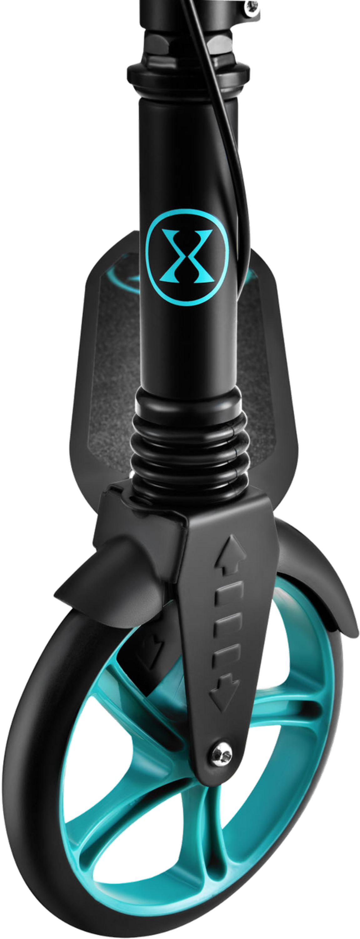 NORTHIX, Turquoise Kick Scooter, Adjustable Height, Foldable Design