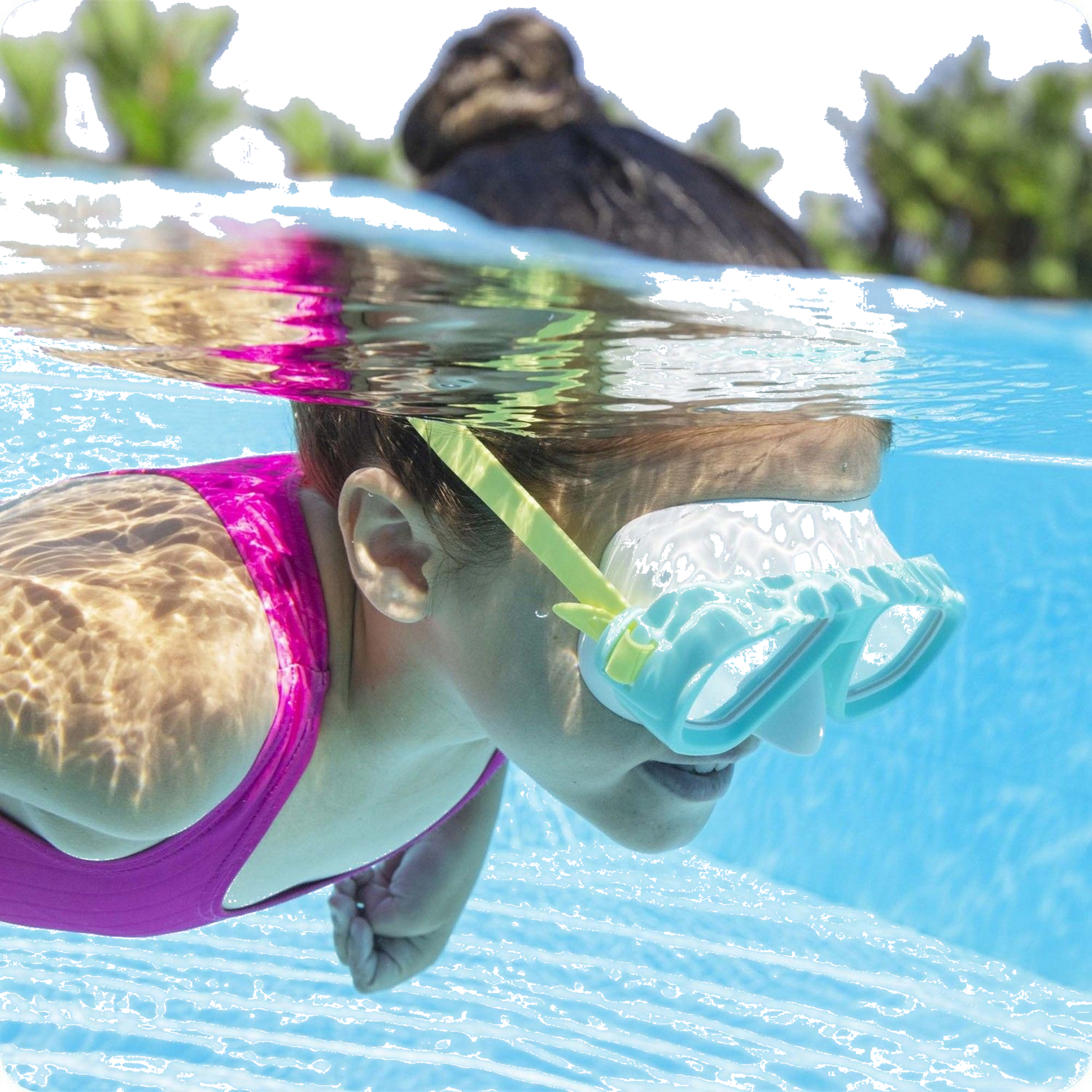 B2X, Turquoise Swimming Mask Bestway 22011