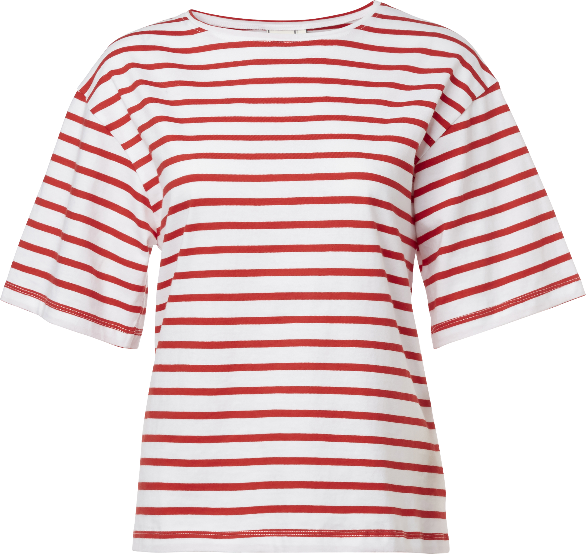 EMMAMALENA, Tuva T-shirt Stripe White Red