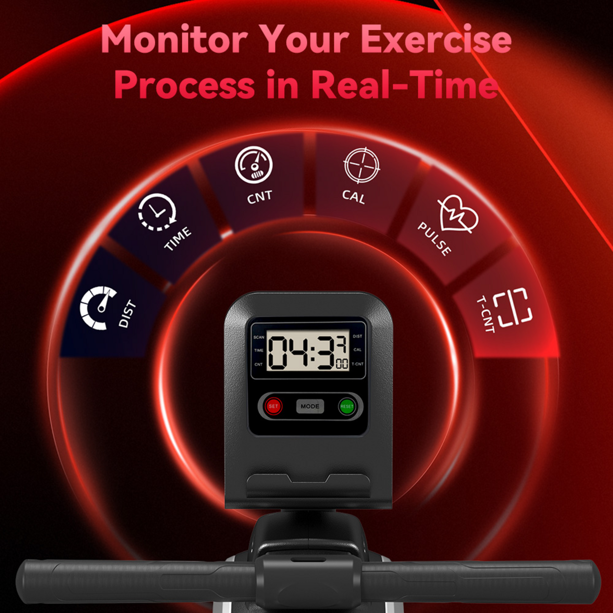 HOMEFITNESSCODE, Tyst Magnetroddmaskin 16 Nivåer – Perfekt För Hemmet