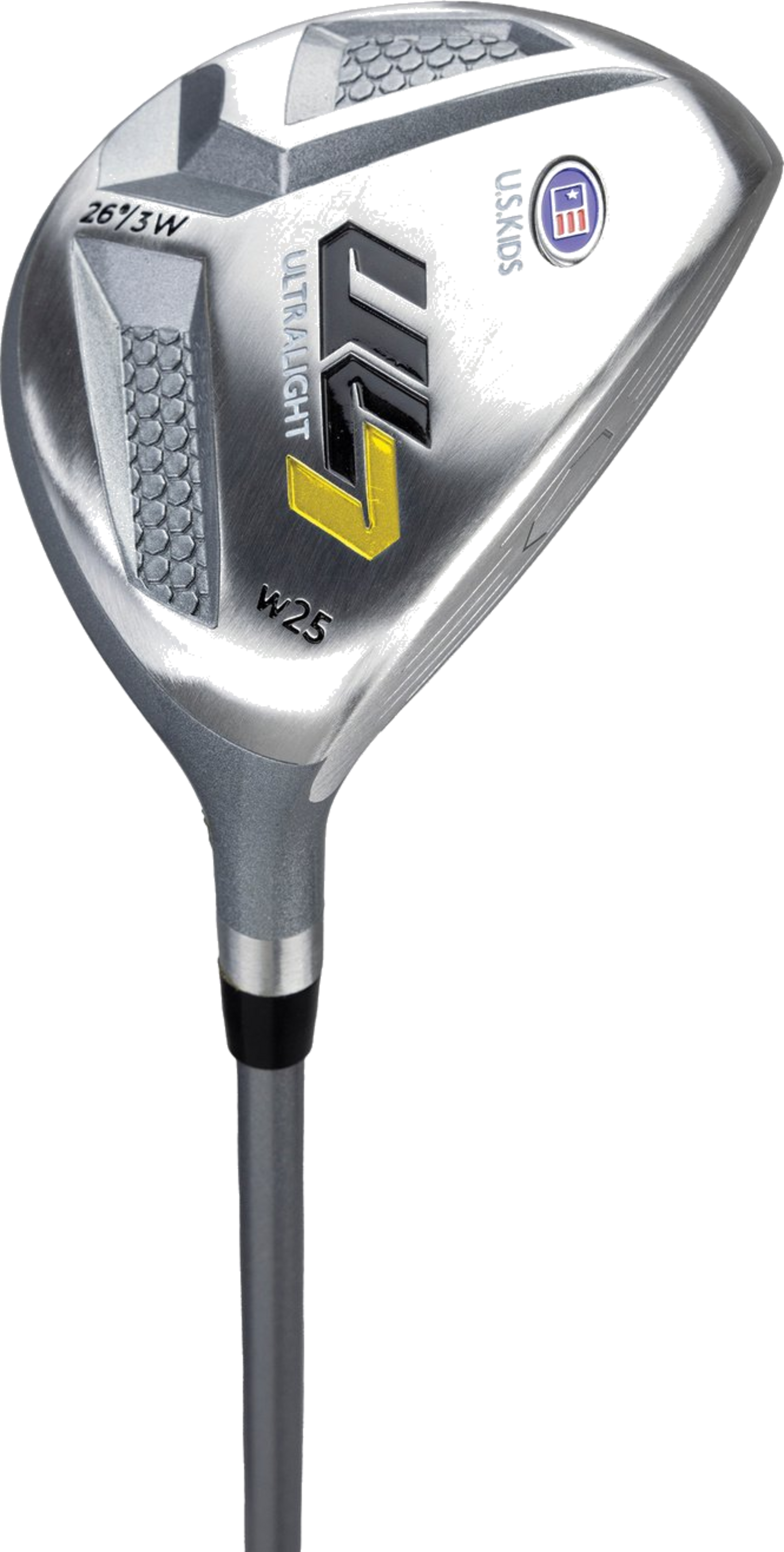 US KIDS, Ul7 42 4 Club Stand Set, All Graphite, Black/yellow Bag