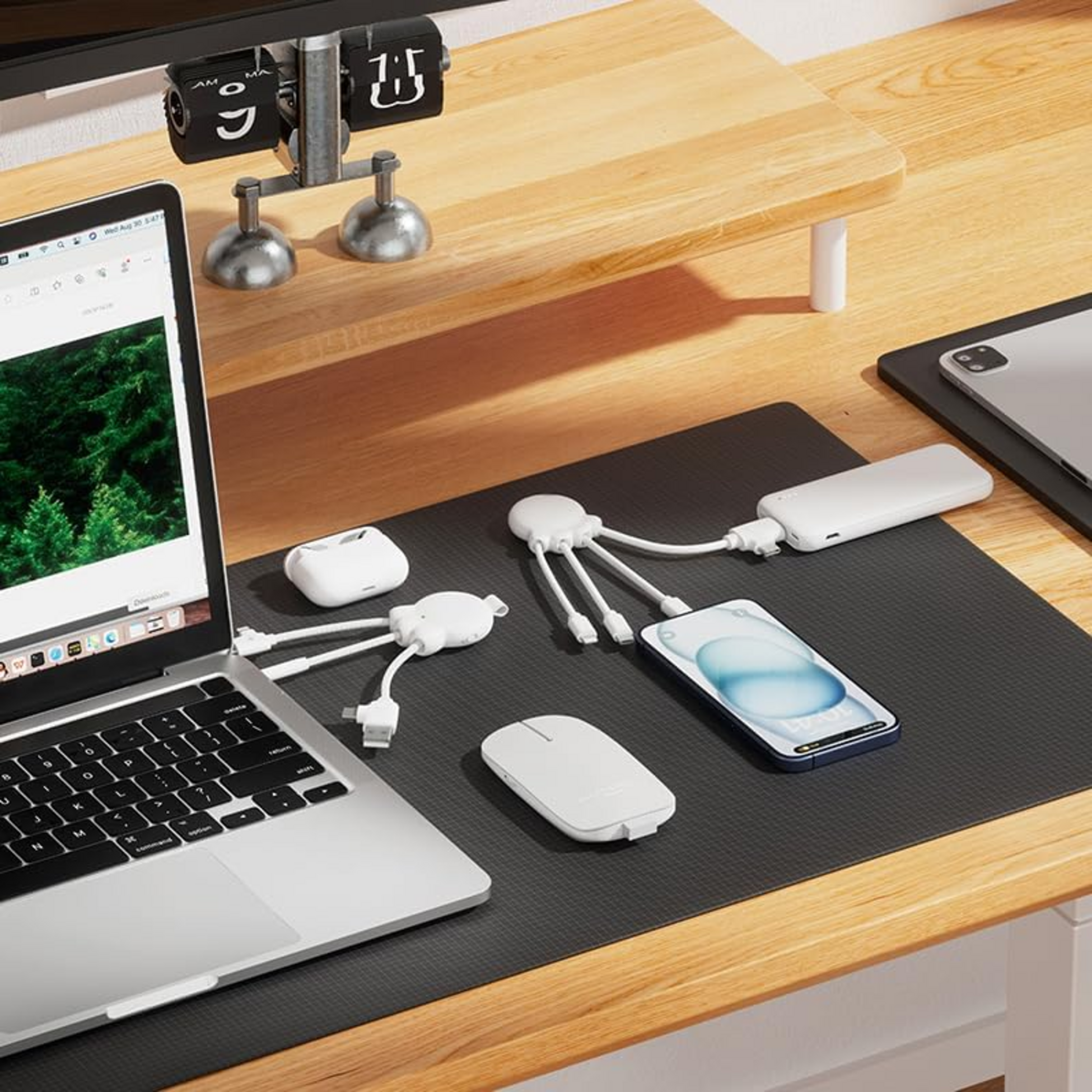 XOOPAR, Universal Multi Usb-laddkabel I &Aring;tervunnen Plast Fr&aring;n Havet - Octopus Obp Vit