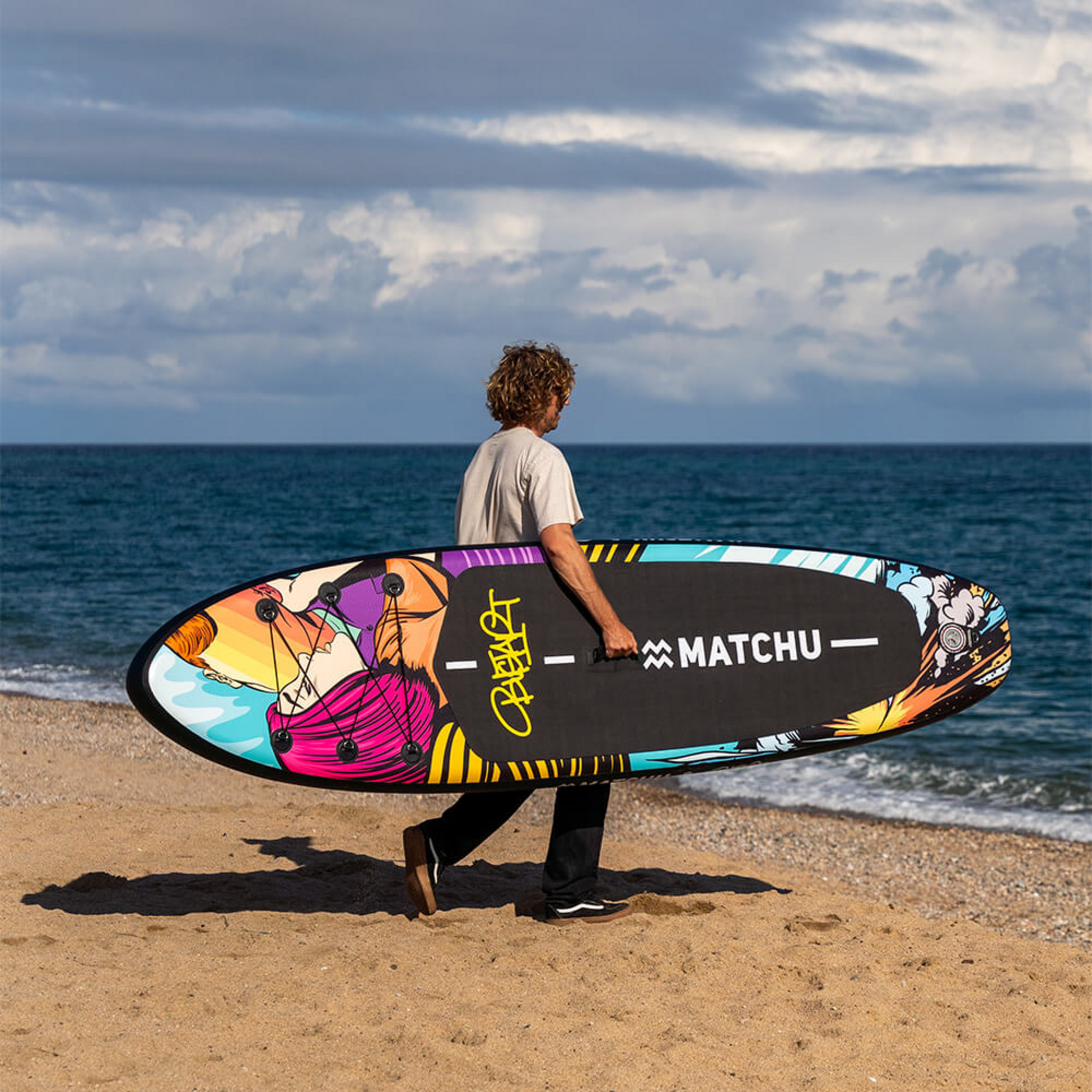 MATCHU SPORTS, Uppbl&aring;sbar Sup Br&auml;da Bustart 320x81x15cm - Upp Till 150kg - Stand Up Paddle Board