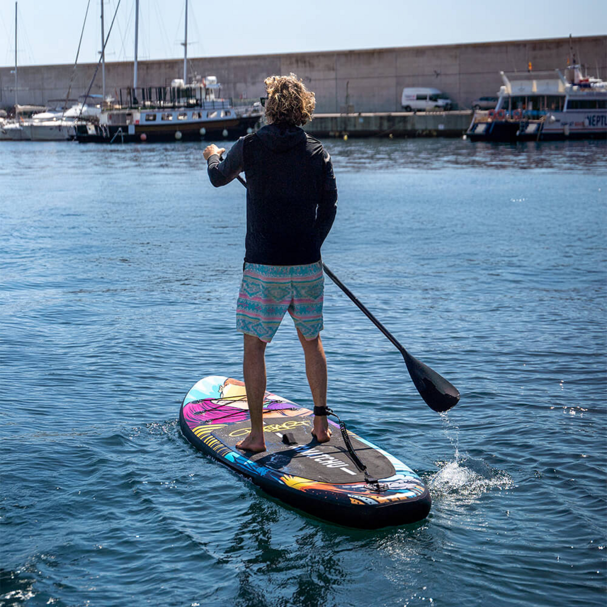 MATCHU SPORTS, Uppbl&aring;sbar Sup Br&auml;da Bustart 320x81x15cm - Upp Till 150kg - Stand Up Paddle Board