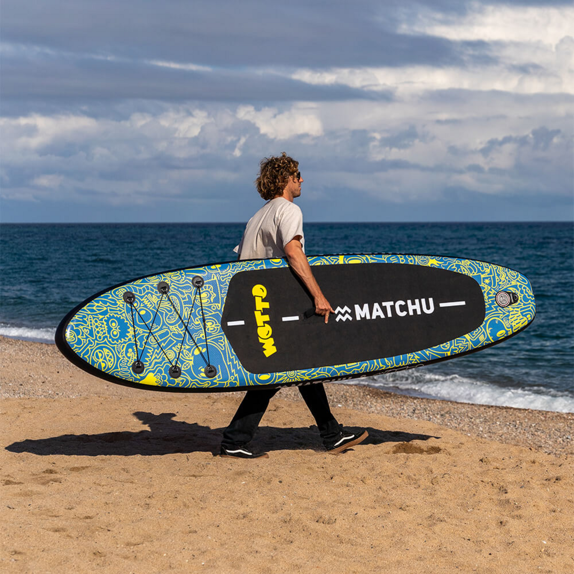 MATCHU SPORTS, Uppbl&aring;sbar Sup Br&auml;da Wotto 320x81x15cm - Upp Till 150kg - Stand Up Paddle Board