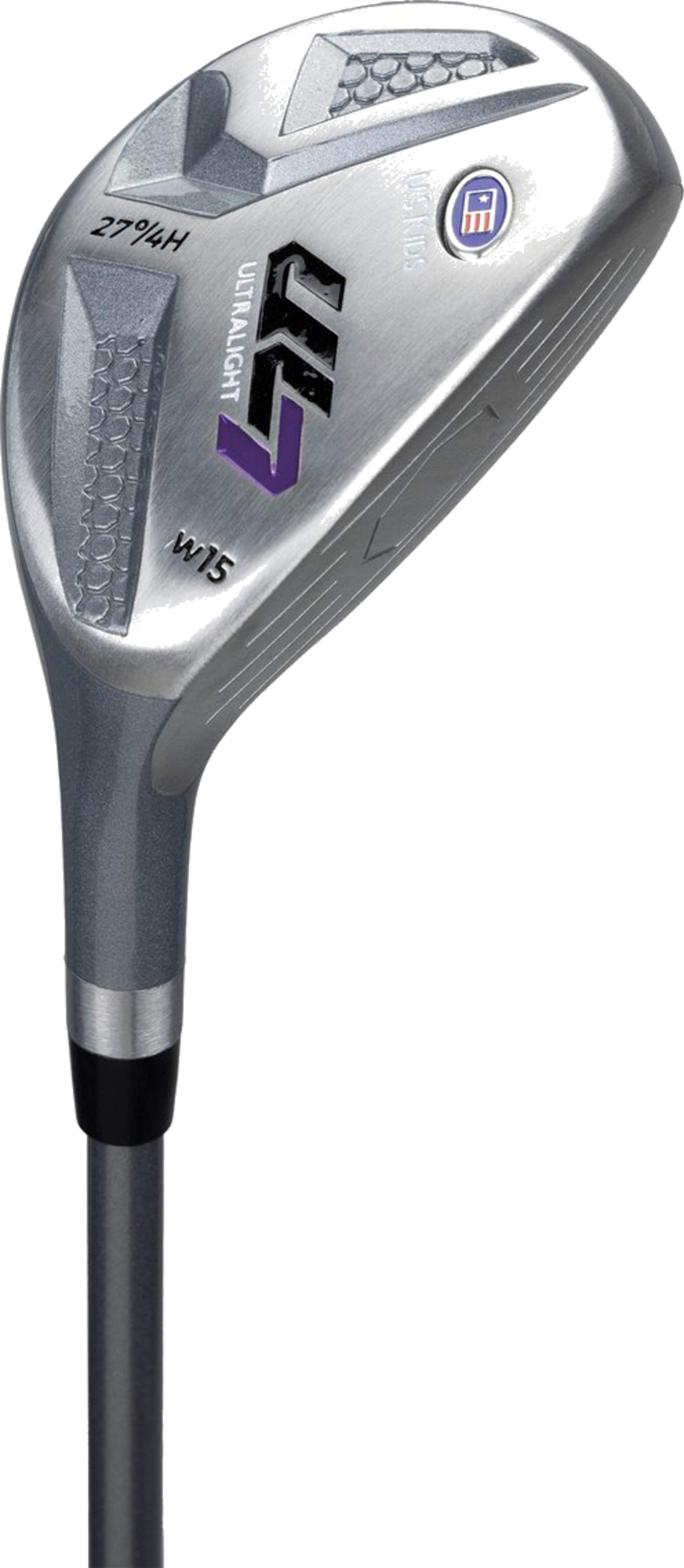 US KIDS, Us Kids Ul7 54 5 Club Stand Set, All Graphite, Black/purple Bag