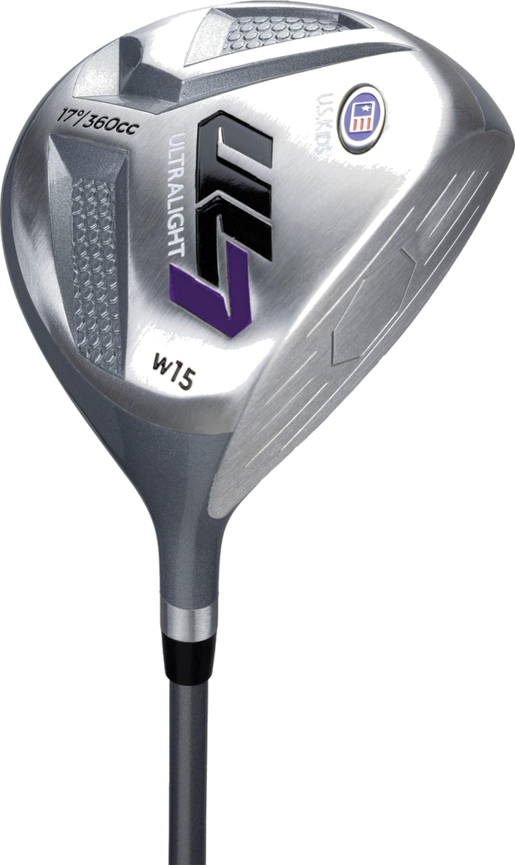 US KIDS, Us Kids Ul7 54 5 Club Stand Set, All Graphite, Black/purple Bag