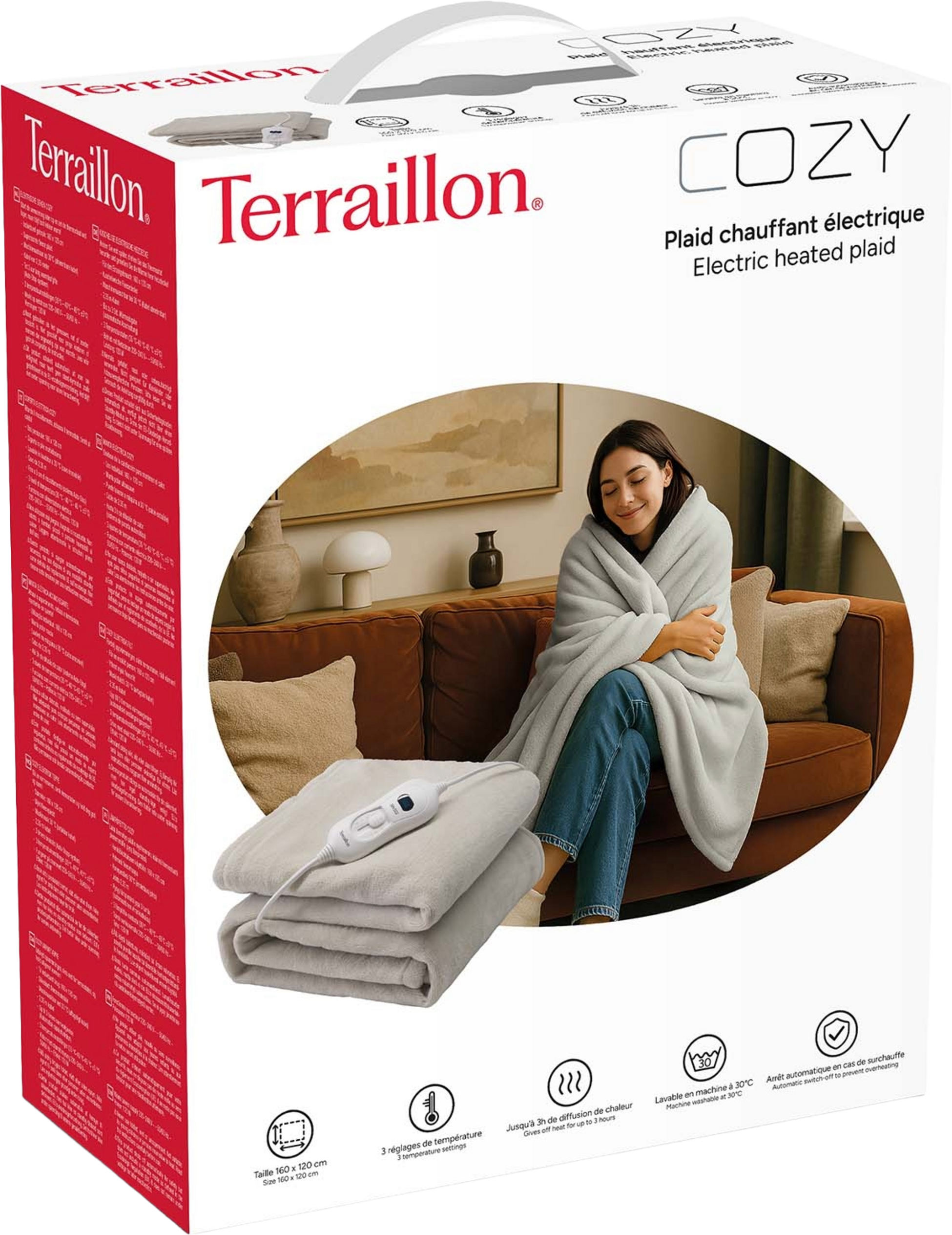 TERRAILLON, Värmefilt Cozy 160x120cm