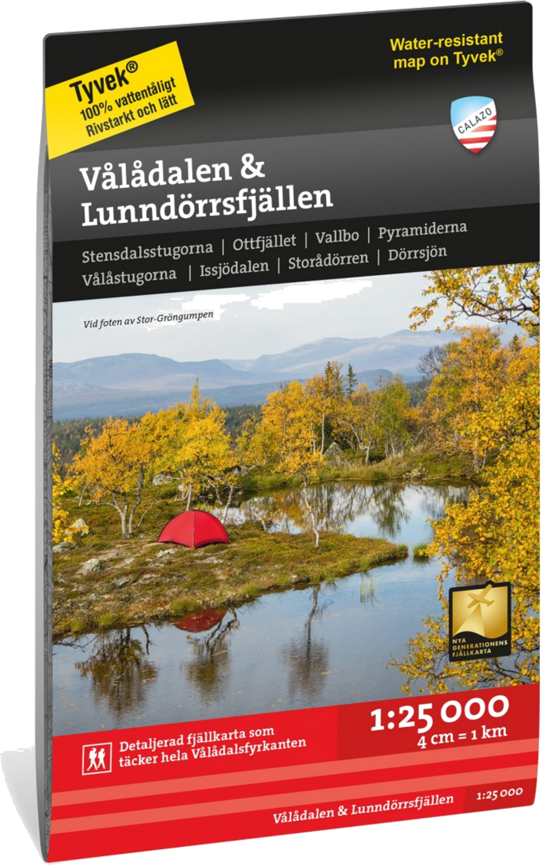 CALAZO, Vålådalen  Lunndörrsfjällen 1:25 000