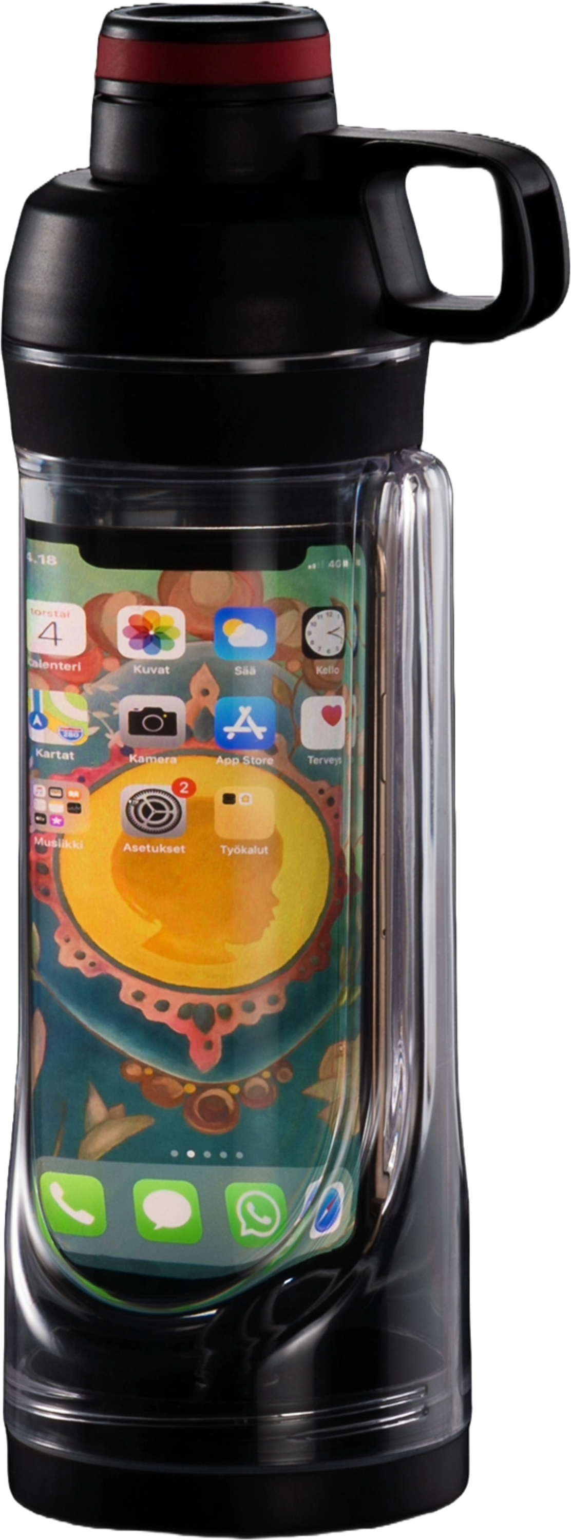 ATOM, Vattenflaska Med F&ouml;rvaring 400 Ml